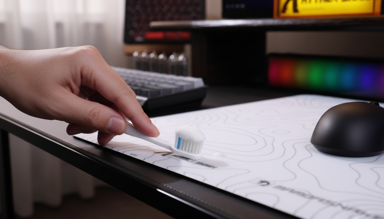 Restoring the Border: Deep Cleaning Stitched Mouse Pad Edges