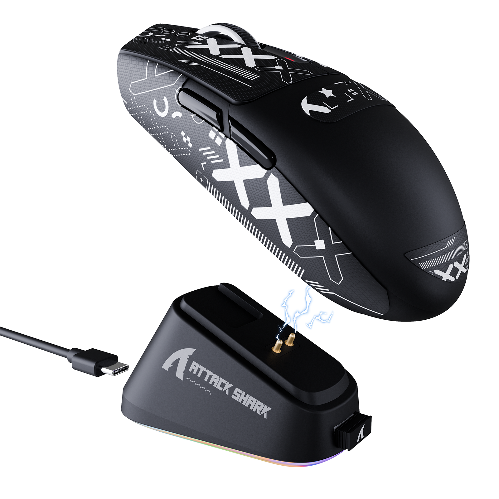 ATTACK SHARK G3PRO Tri-mode Wireless Gaming Mouse with Charge Dock 25000 DPI Ultra Lightweight