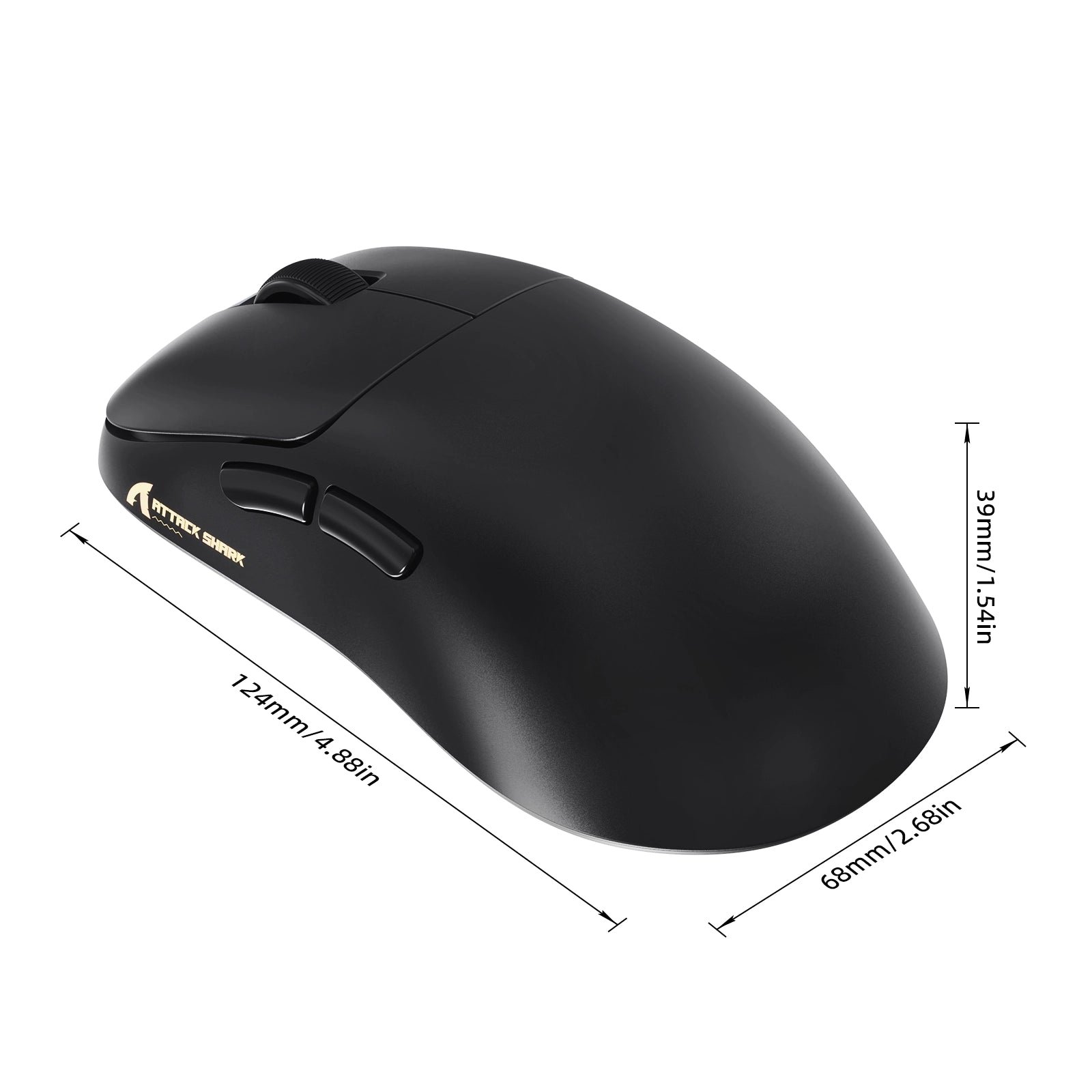ATTACK SHARK V2 AIR PAW3955MAX Ergonomische kabellose Gaming-Maus