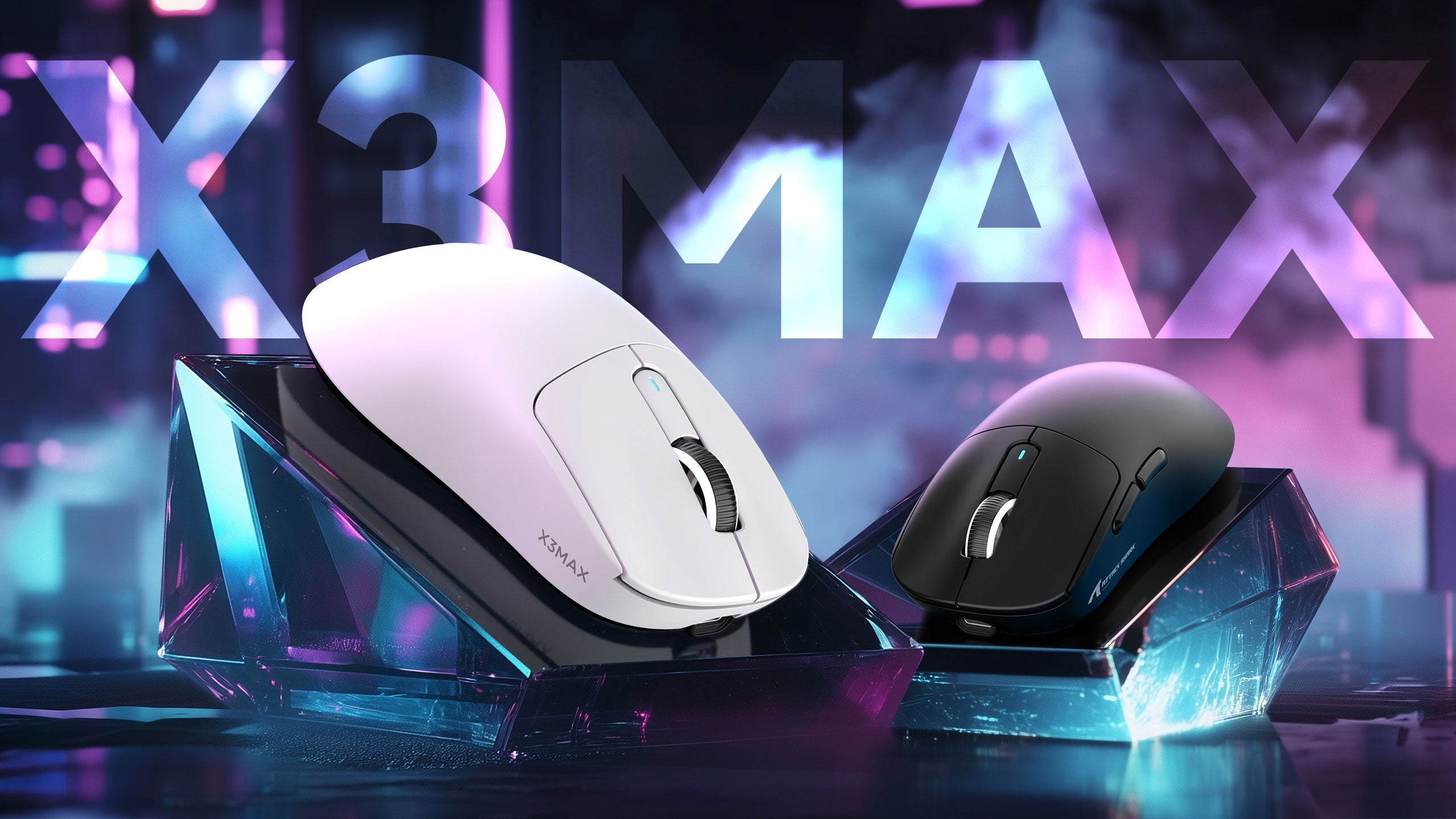 ATTACK SHARK X3MAX PAW3950 Wireless Gaming Mouse with C06 Mouse Coiled Cable