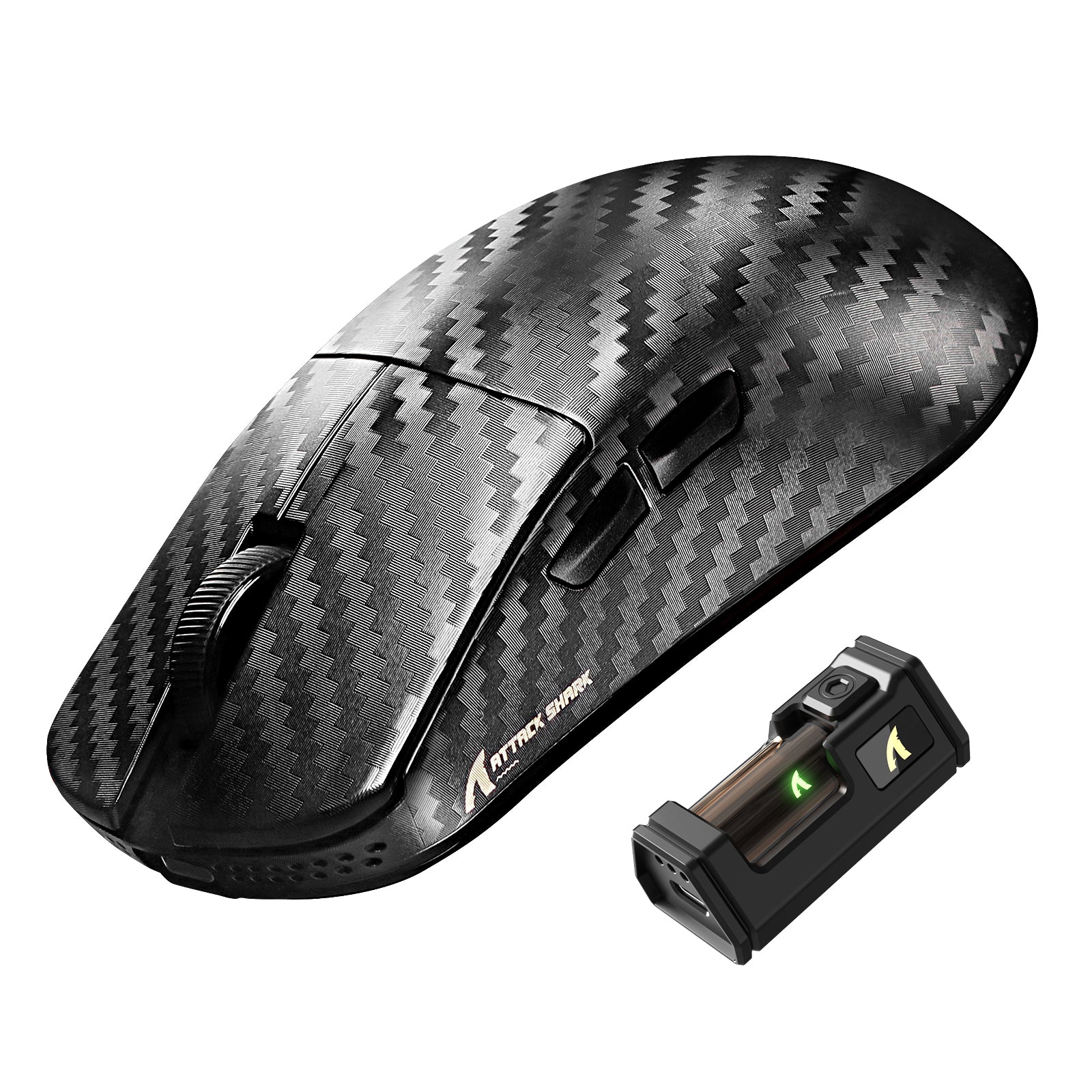 ATTACK SHARK R11 ULTRA Carbon Fiber Wireless 8K PAW3950MAX Gaming-Maus