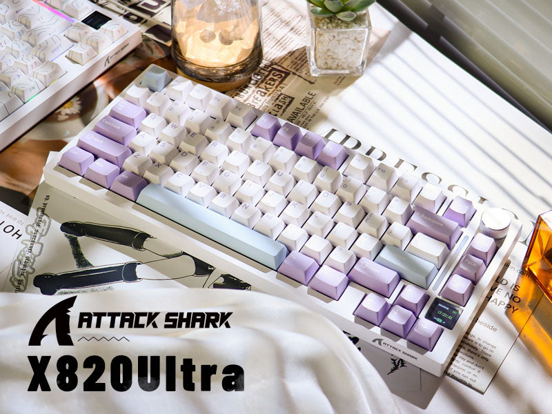 ATTACK SHARK X820Ultra Tri-Mode-Dichtungs-Mechanische Tastatur