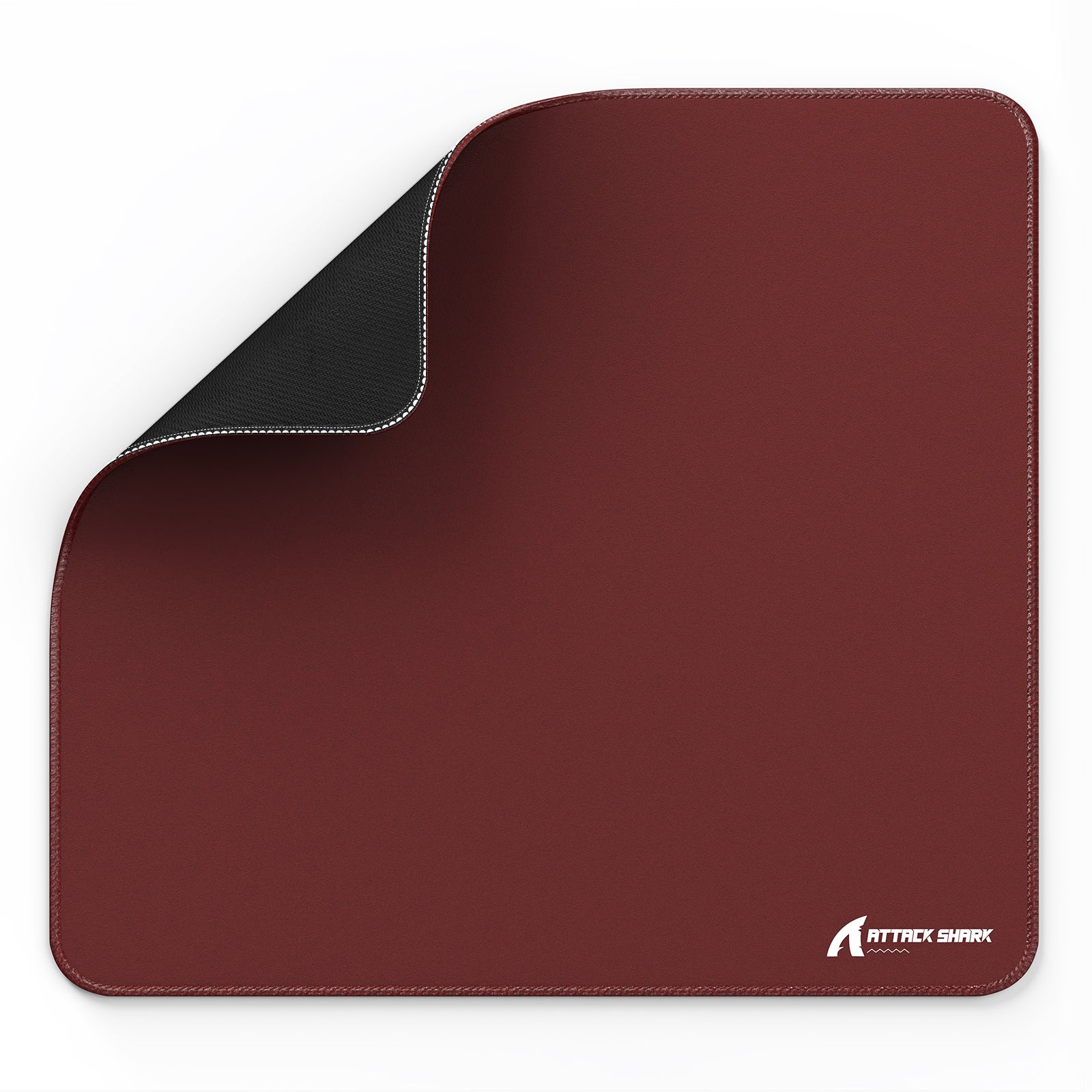 ATTACK SHARK CM02 Gaming Mousepad, burgundy surface, black anti-slip base detail, eSports gear
