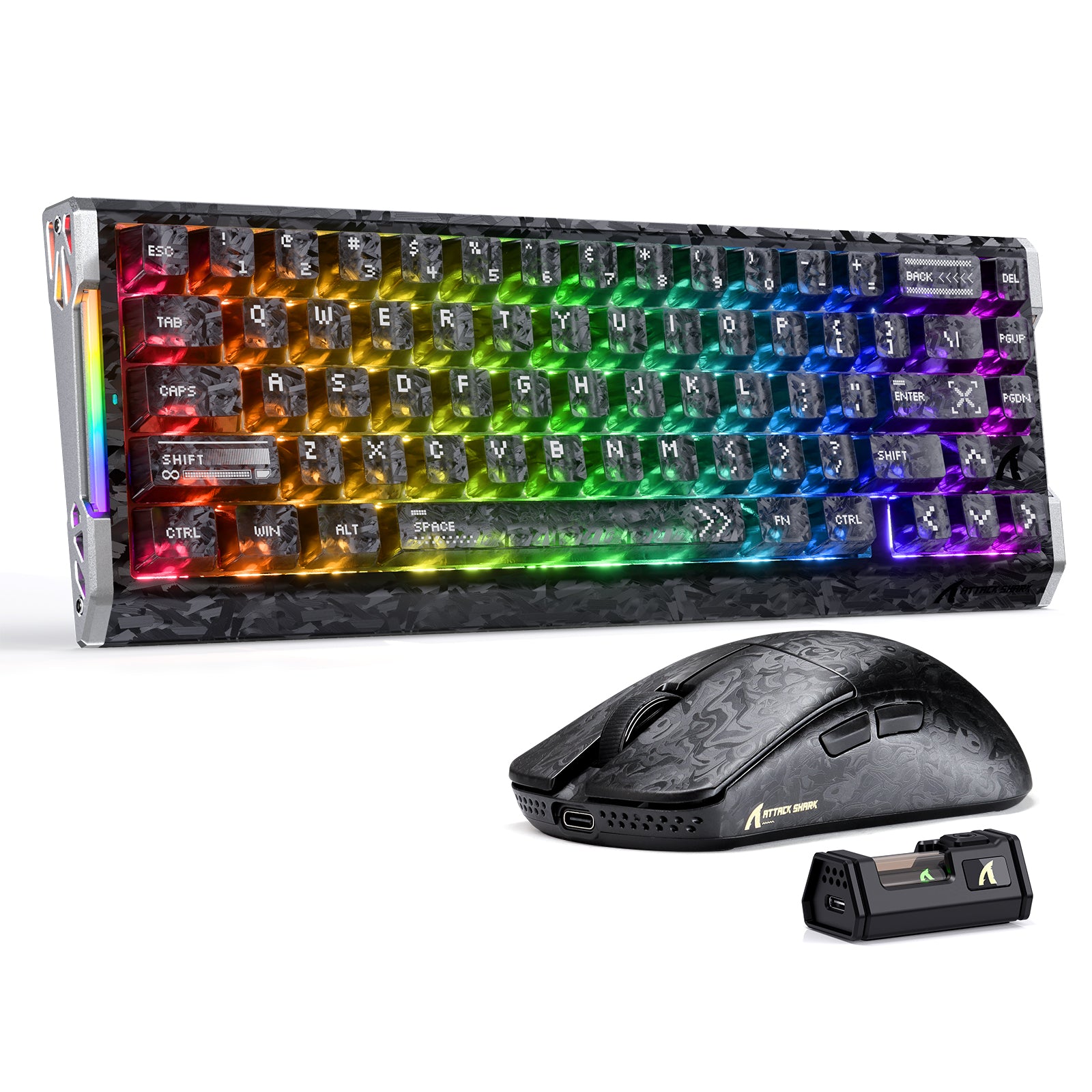 ATTACK SHARK R68 HE & R11 ULTRA Carbonfaser Gaming-Bundle