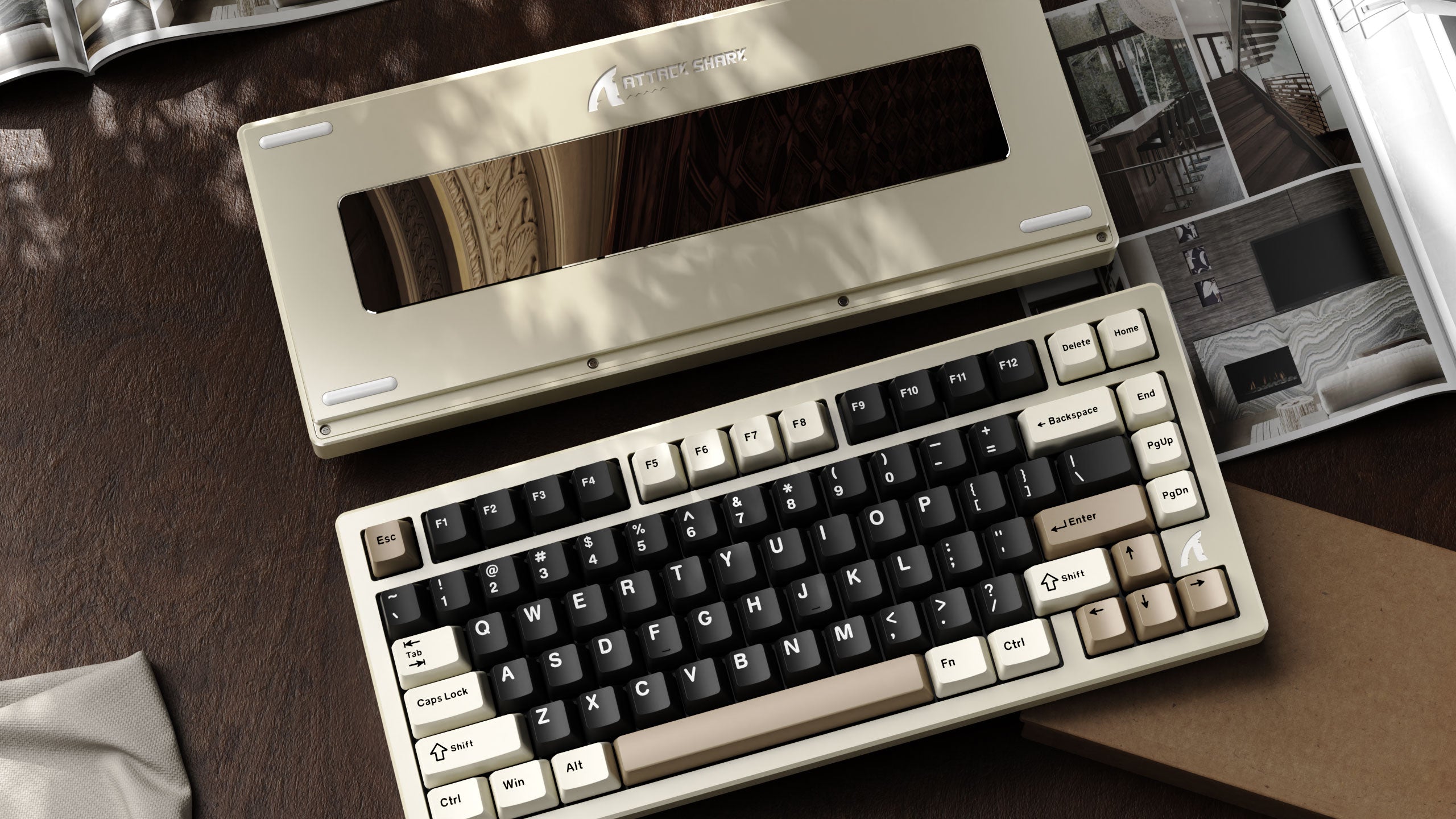 ATTACK SHARK X75 Vollaluminium-Tastatur