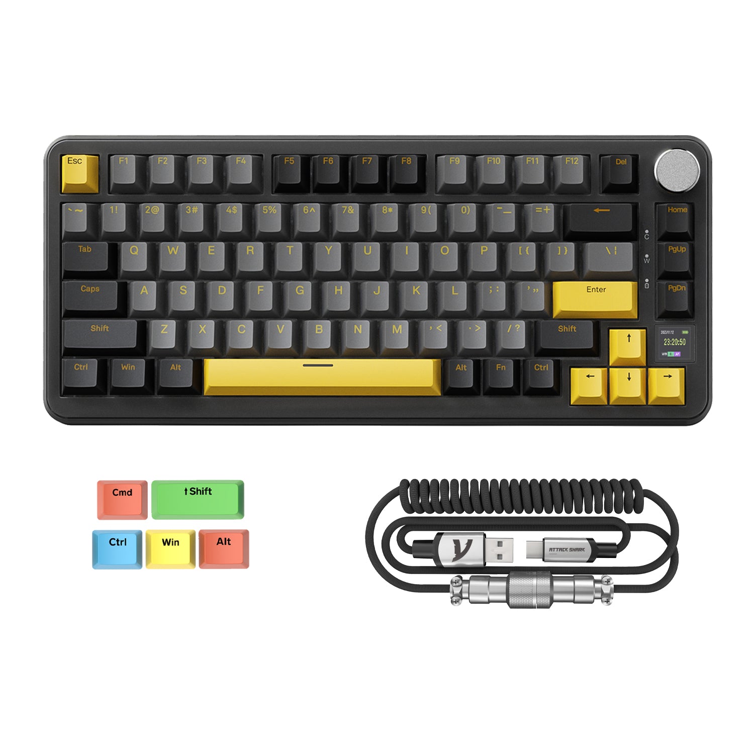 ATTACK SHARK X85PRO Tri-Mode-Dichtungstastatur