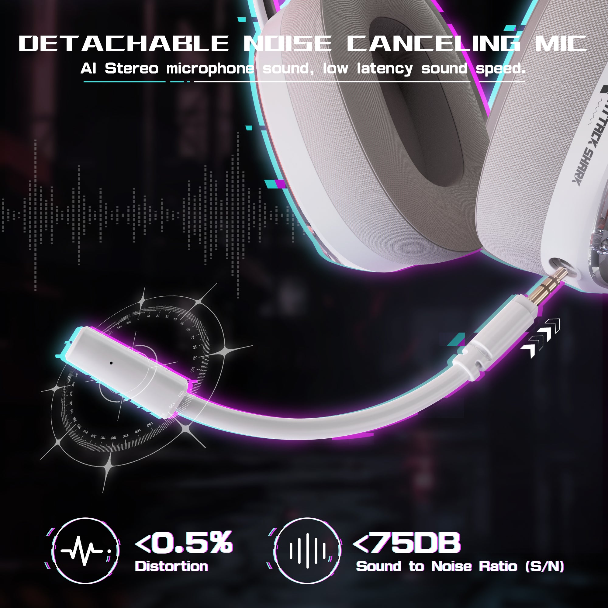 ATTACK SHARK L60 Ultraleichtes Tri-Mode-Gaming-Headset
