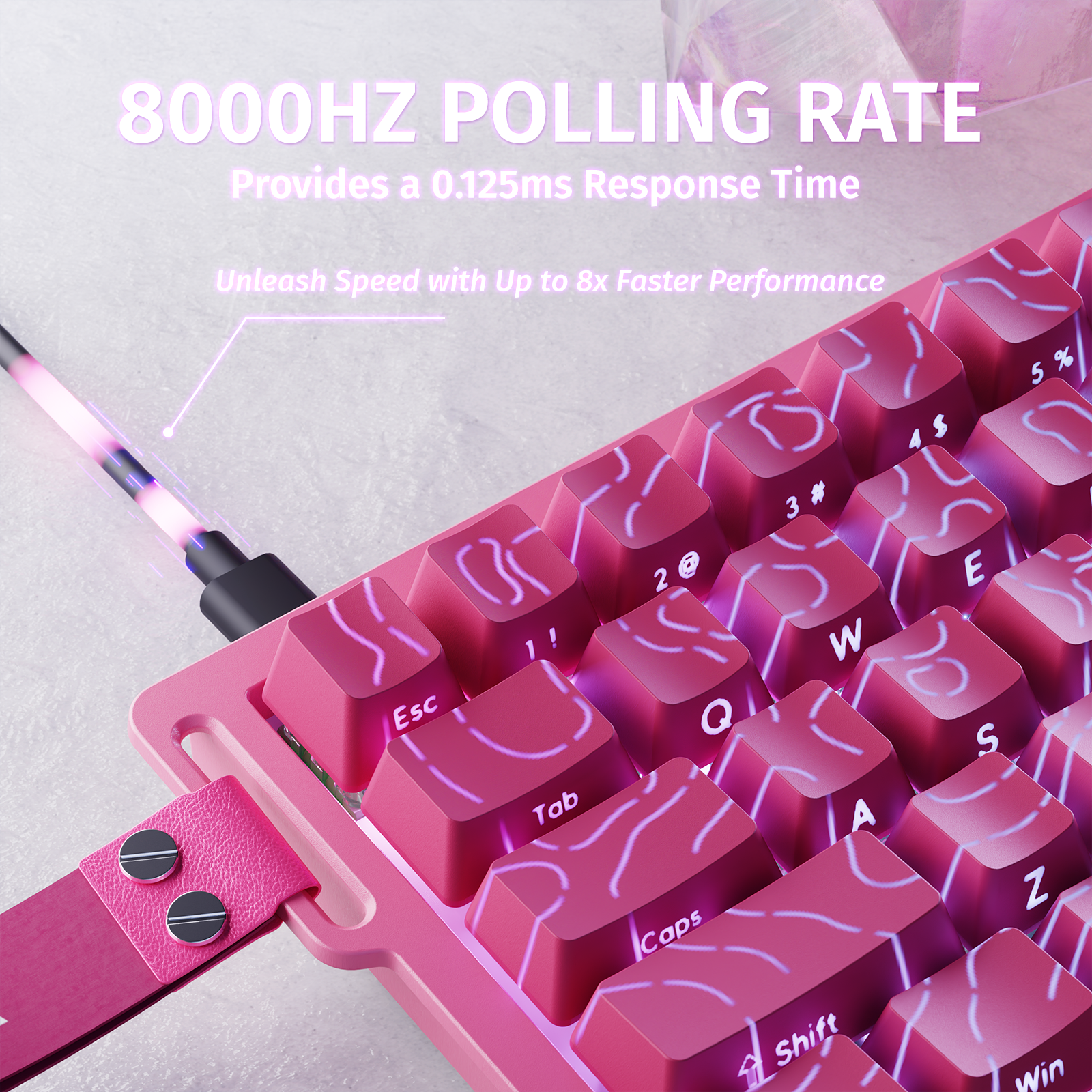 ATTACK SHARK X68 HE Rapid Trigger Tastatur Magnetischer Schalter