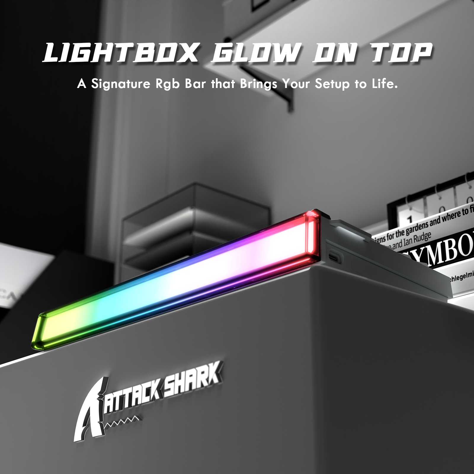 ATTACK SHARK R85 HE Rapid Trigger Tastatur Magnetischer Schalter mit Custom Lightbox