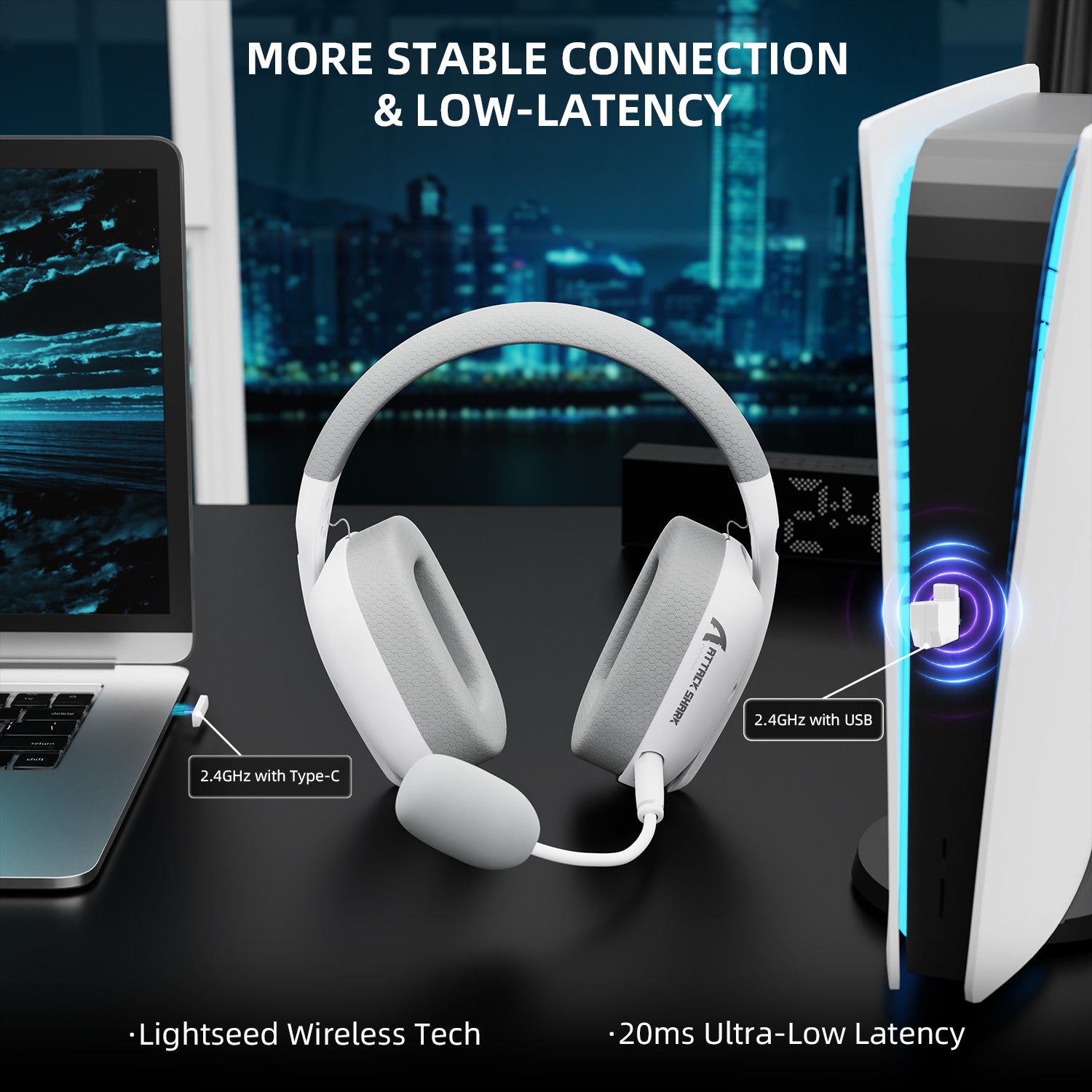 ATTACK SHARK L80PRO Kabelloses Gaming-Headset