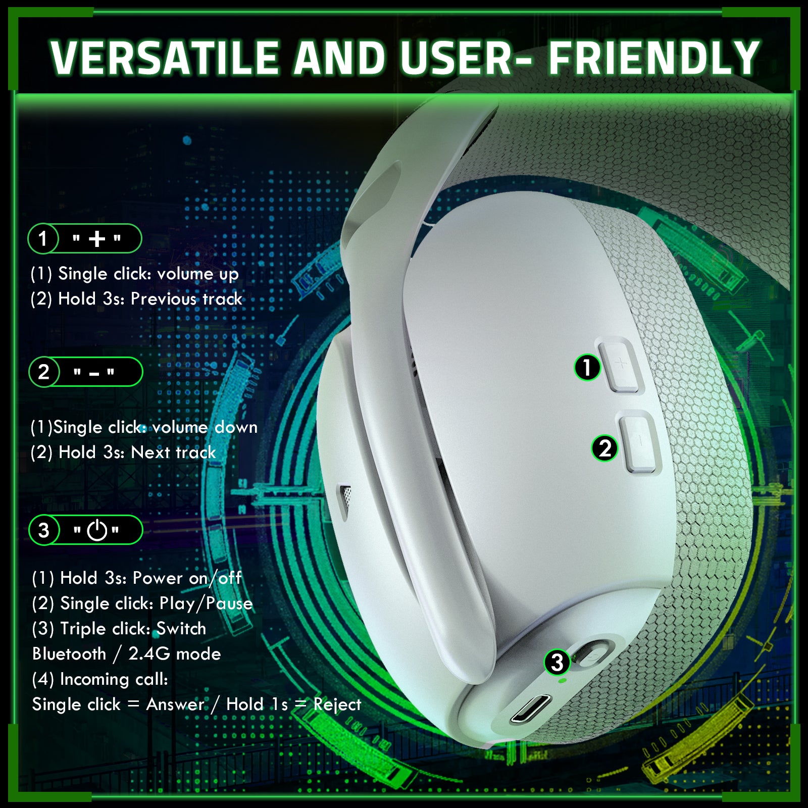 ATTACK SHARK L80PRO Wireless Gaming Headset