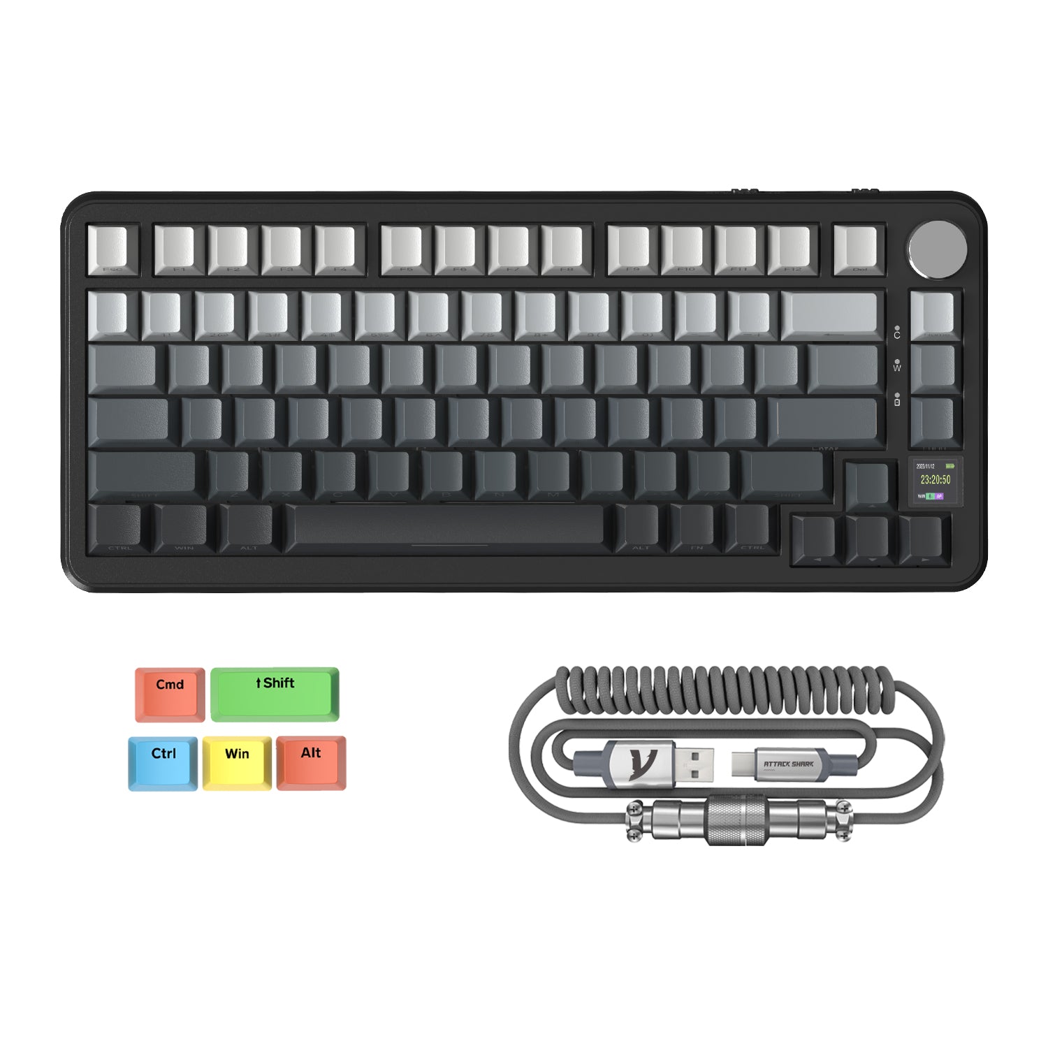 ATTACK SHARK X85PRO Tri-Mode-Dichtungstastatur