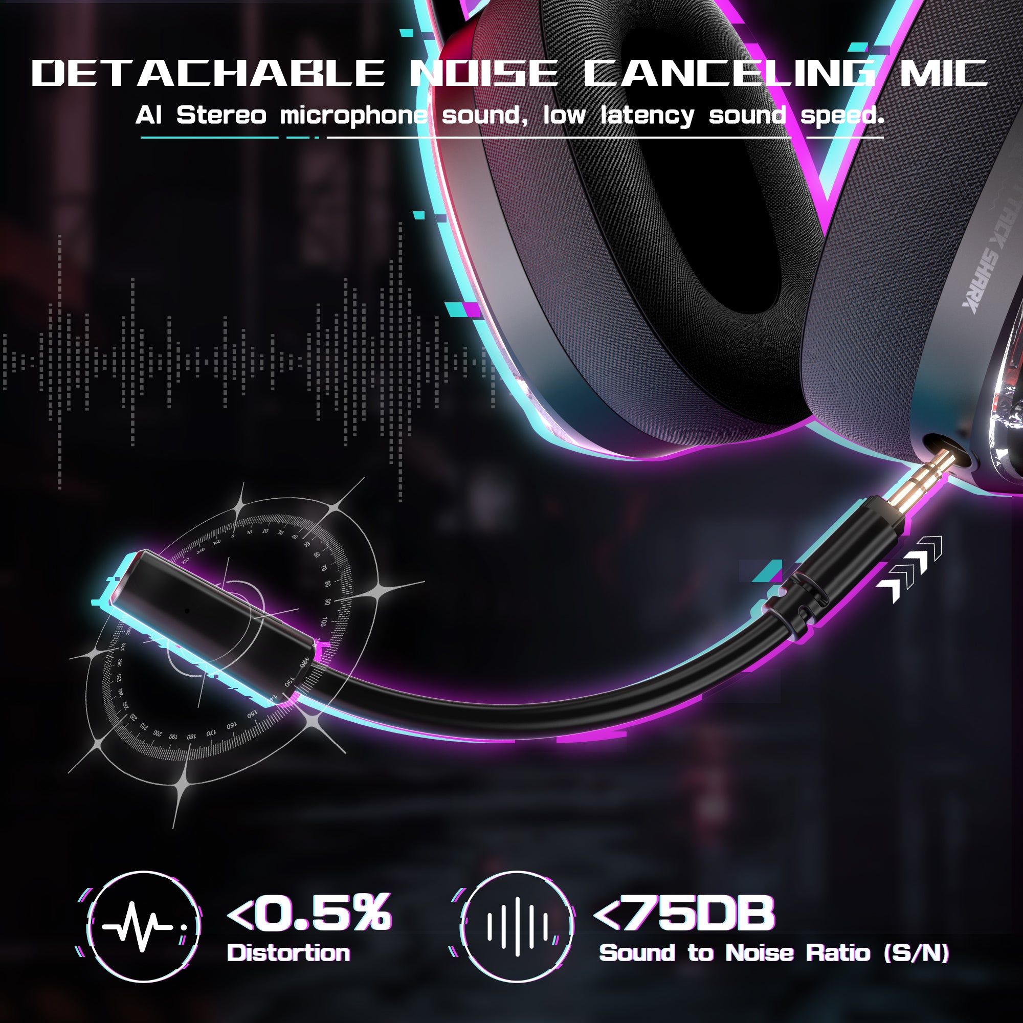 ATTACK SHARK L60 Ultraleichtes Tri-Mode-Gaming-Headset