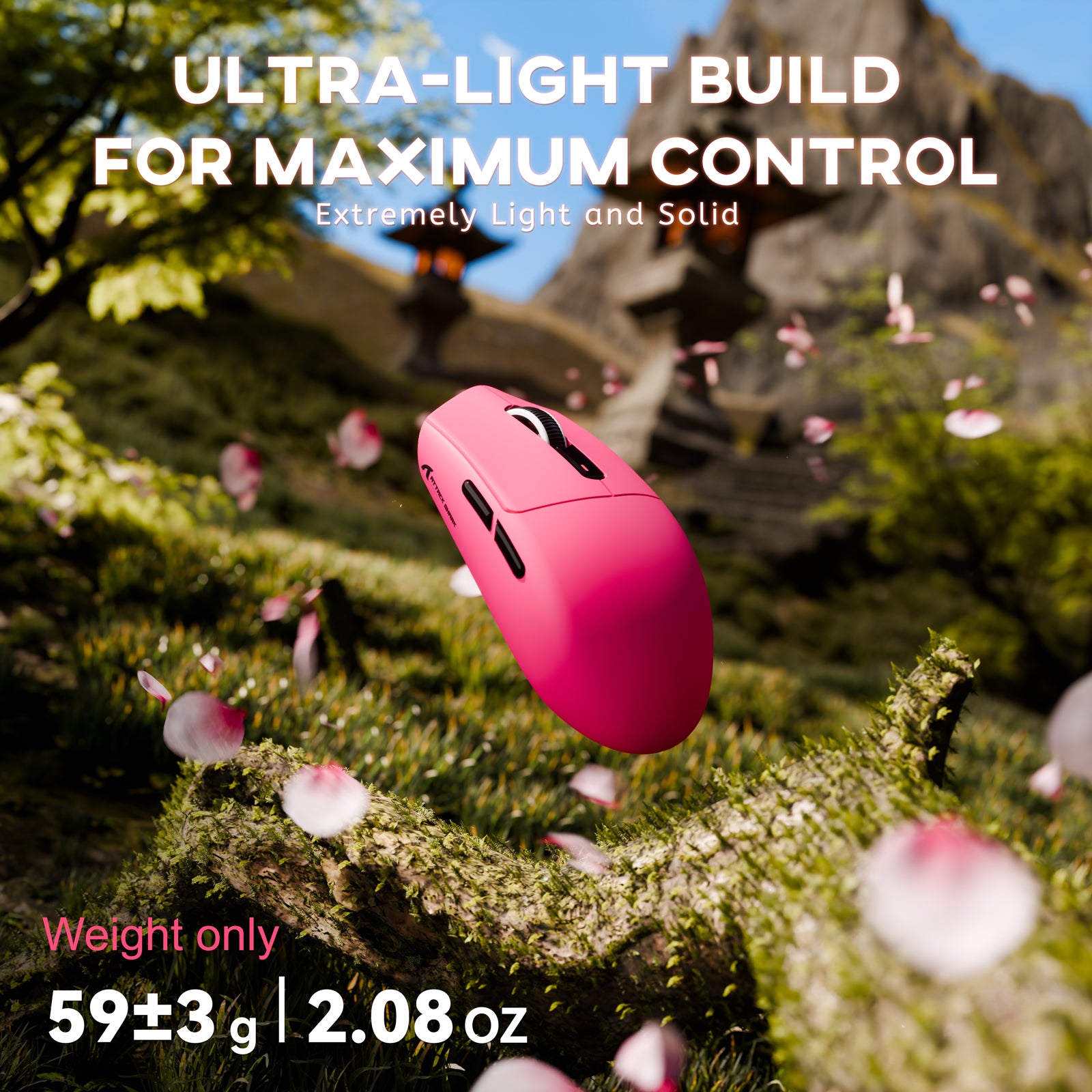 ATTACK SHARK G3 Tri-Mode Kabellose Gaming-Maus 25000 DPI Ultraleicht