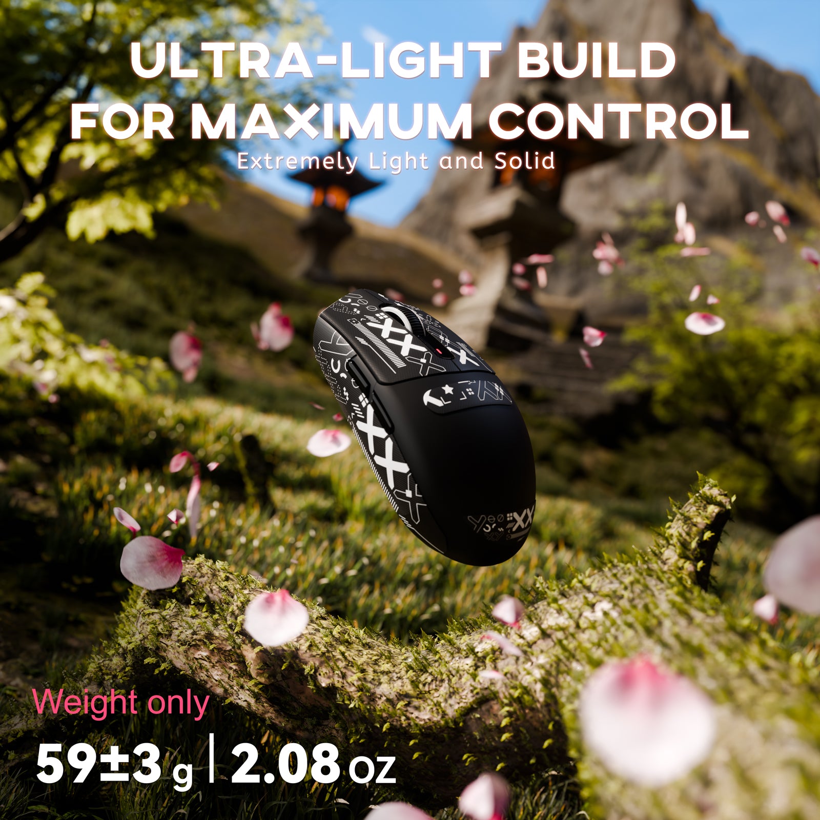 ATTACK SHARK G3 Tri-Mode Kabellose Gaming-Maus 25000 DPI Ultraleicht