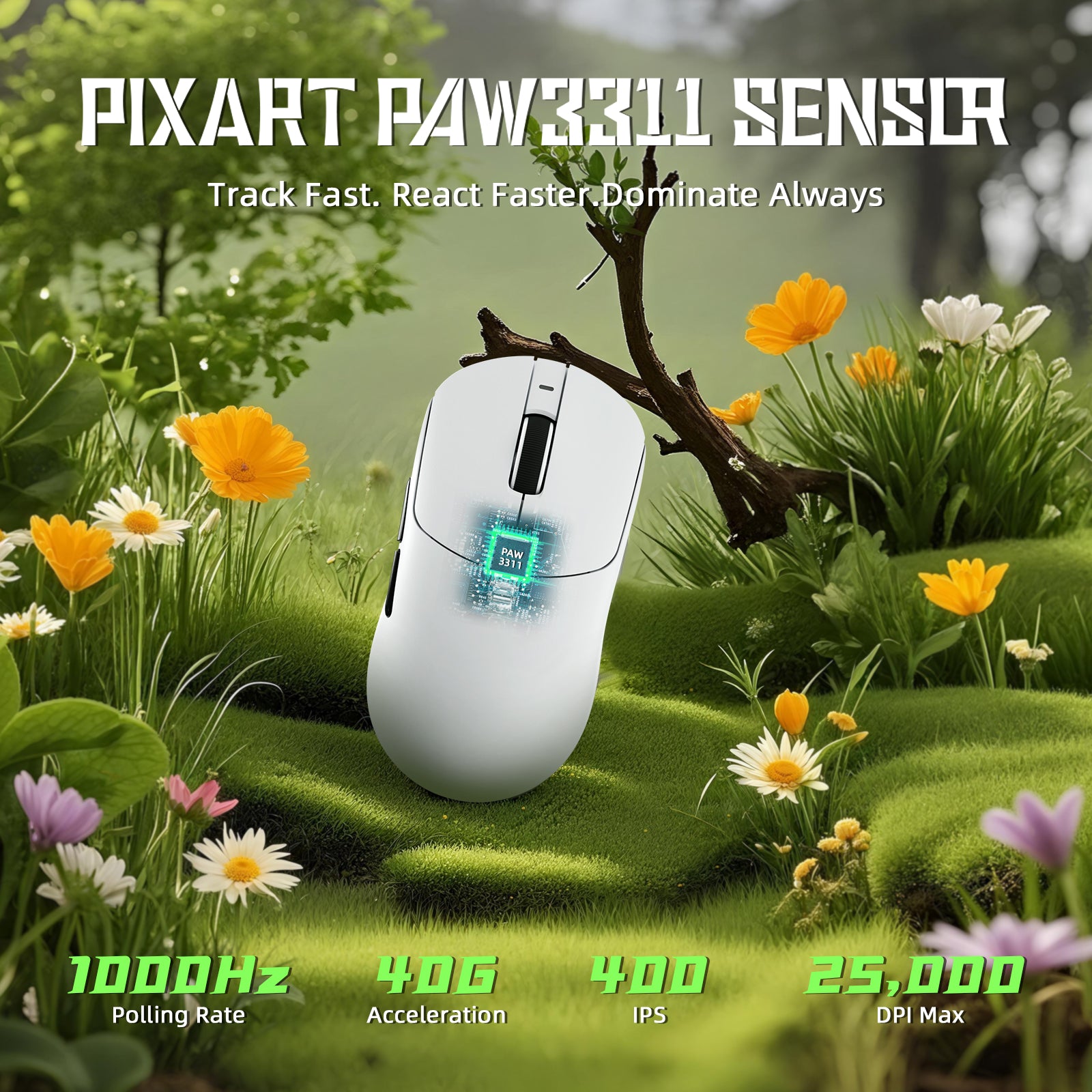 ATTACK SHARK X8SE Tri-mode Wireless Gaming Mouse 25000 DPI Ultra Lightweight