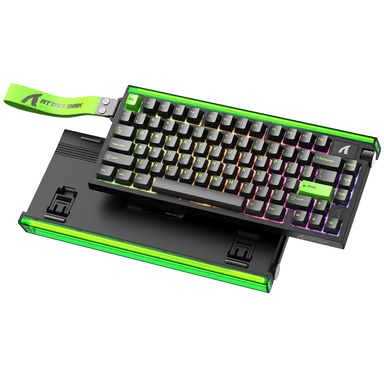 ATTACK SHARK R85 HE Rapid Trigger Tastatur Magnetischer Schalter mit Custom Lightbox