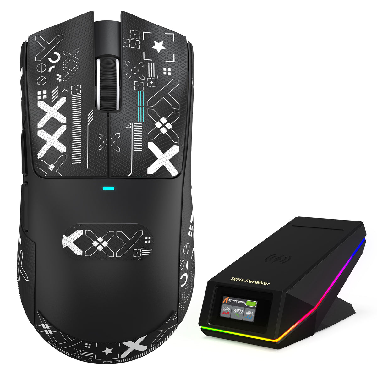 ATTACK SHARK X11 PRO V2 kabellose Gaming-Maus mit TFT-Display und Ladestation