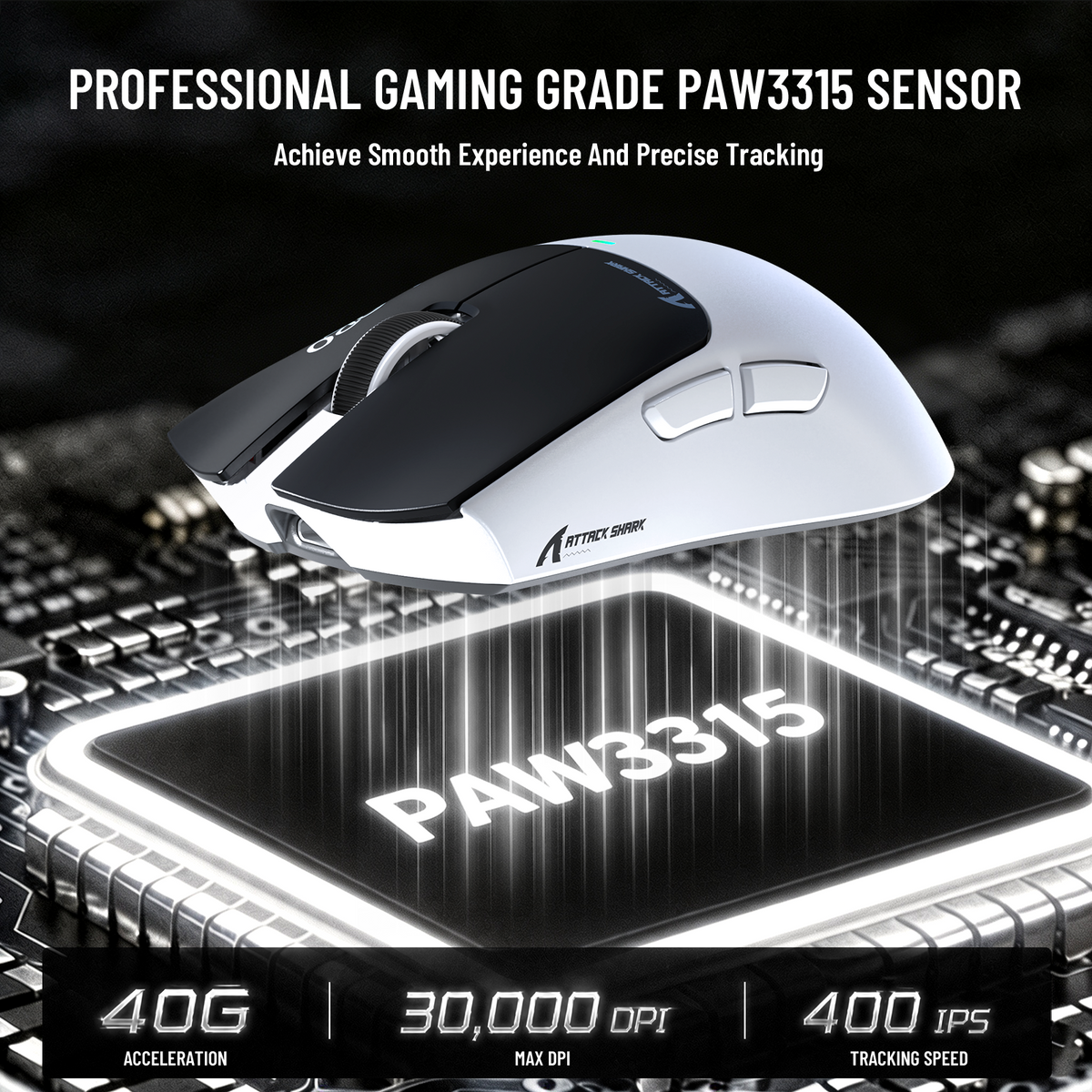 ATTACK SHARK X11 PRO V2 Kabellose Gaming-Maus mit TFT-Display, Ladestation und C06 Spiralkabel