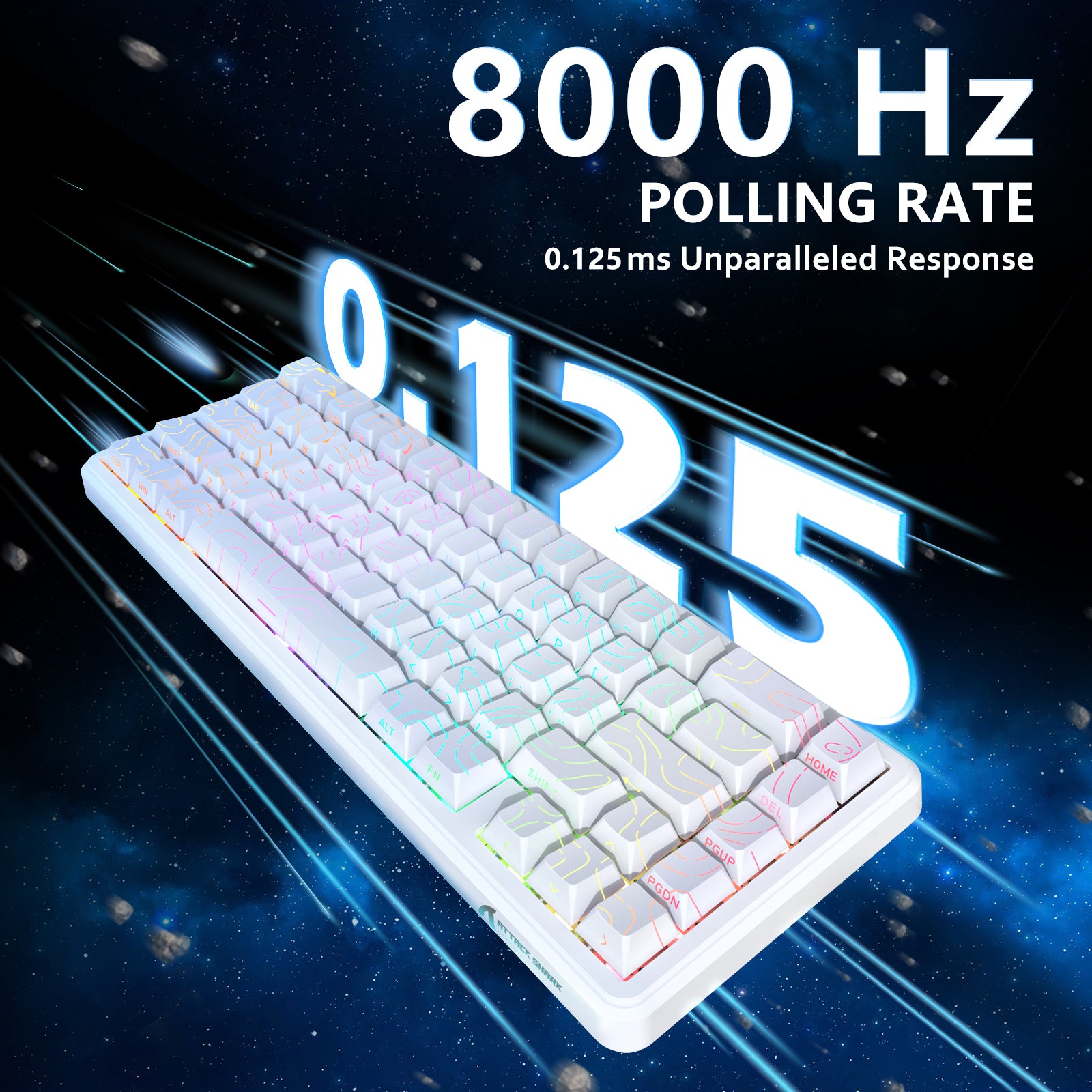 ATTACK SHARK X65 HE Magnetschalter Rapid Trigger-Tastatur