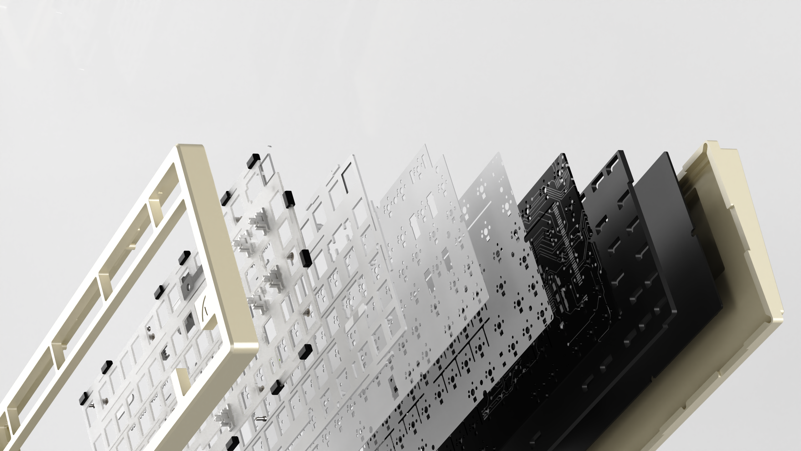 ATTACK SHARK X75 Vollaluminium-Tastatur