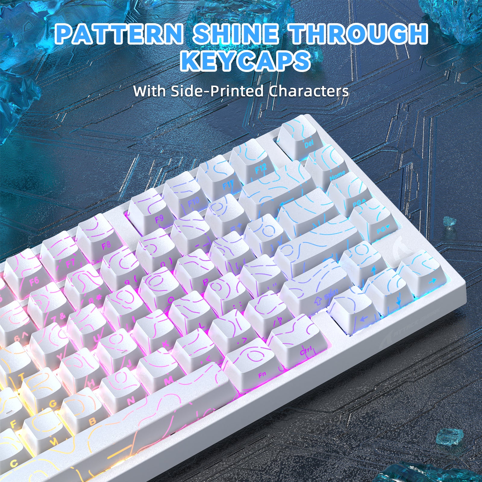 ATTACK SHARK R82 HE Rapid Trigger-Tastatur-Magnetschalter mit 0,005 MM RT