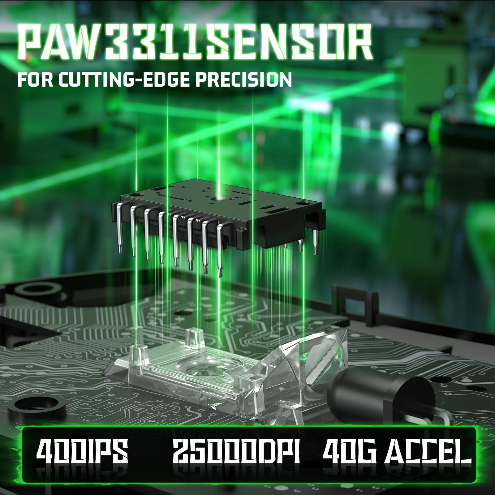 ATTACK SHARK V3 Ultraleichte Tri-Mode Gaming-Maus