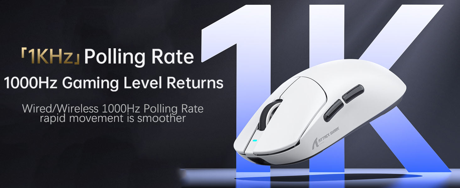 ATTACK SHARK X8SE Tri-mode Wireless Gaming Mouse 25000 DPI Ultra Lightweight