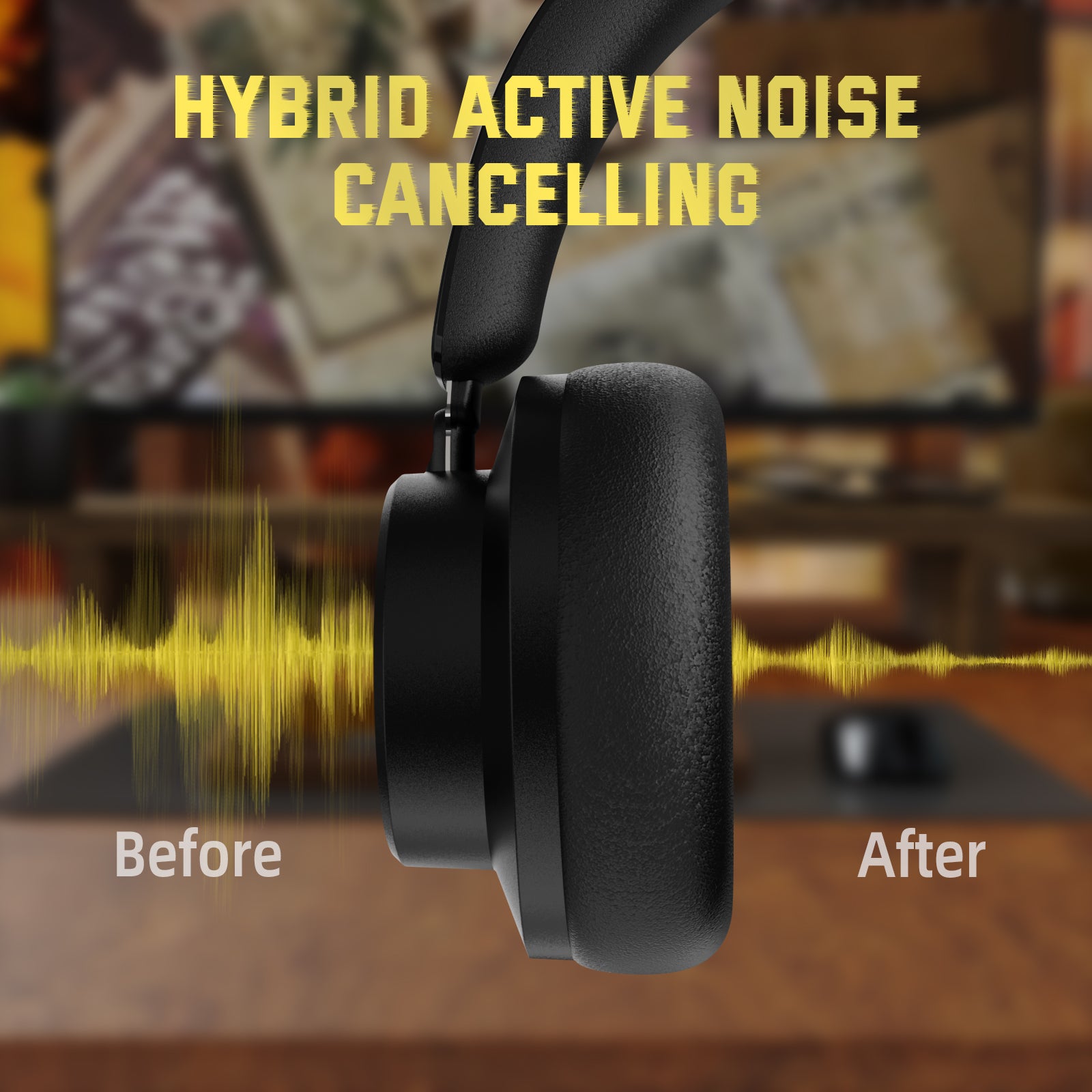 ATTACK SHARK G500 Gaming Headset with noise cancelling technology