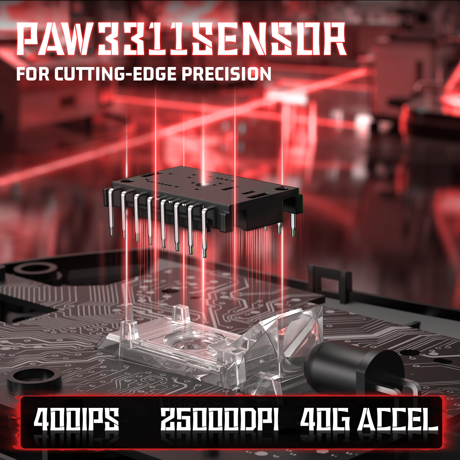 ATTACK SHARK V3 Ultraleichte Tri-Mode Gaming-Maus