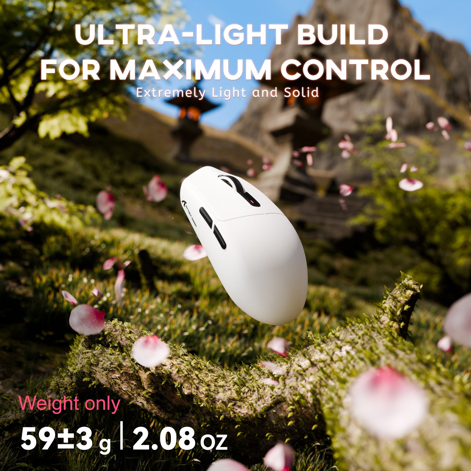ATTACK SHARK G3 Tri-Mode Kabellose Gaming-Maus 25000 DPI Ultraleicht
