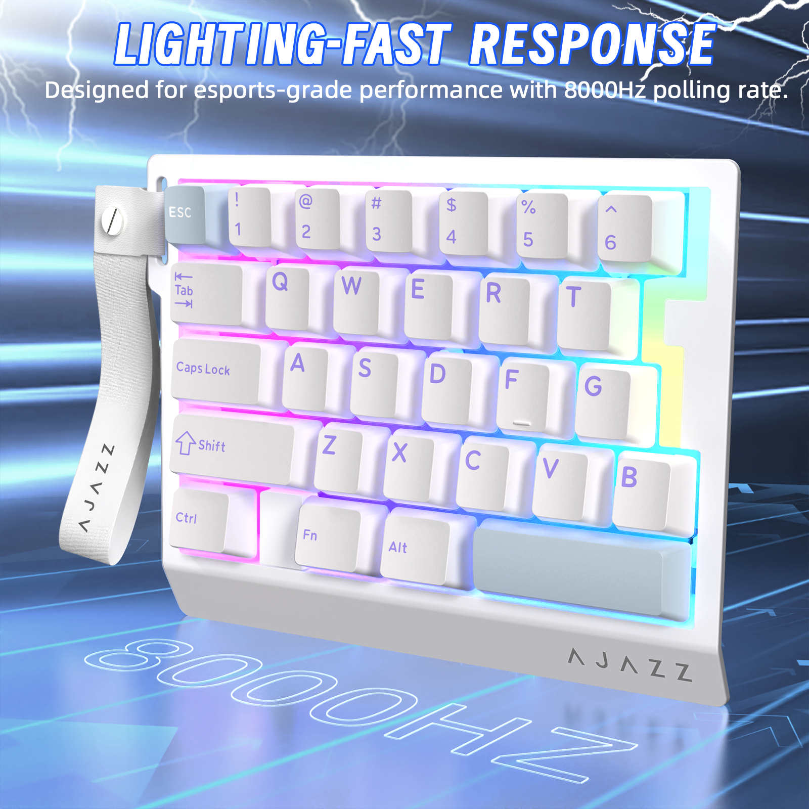 ATTACK SHARK X AJAZZ AK029 Wired One-Handed Gaming Keyboard