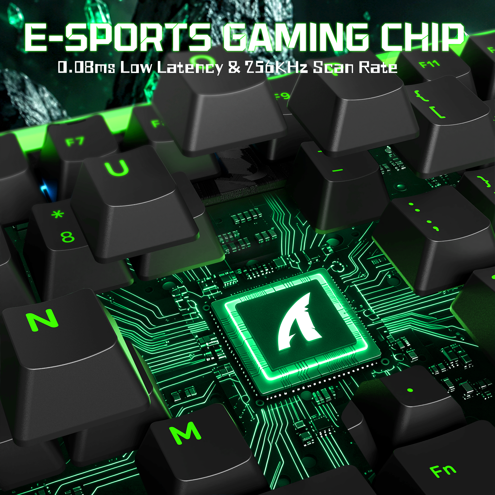 ATTACK SHARK R98 HE Carbonfaser-Kabelgebundene Tastatur mit schnellem Auslöser, magnetischem Schalter und C01 Ultra RGB Spiralkabel
