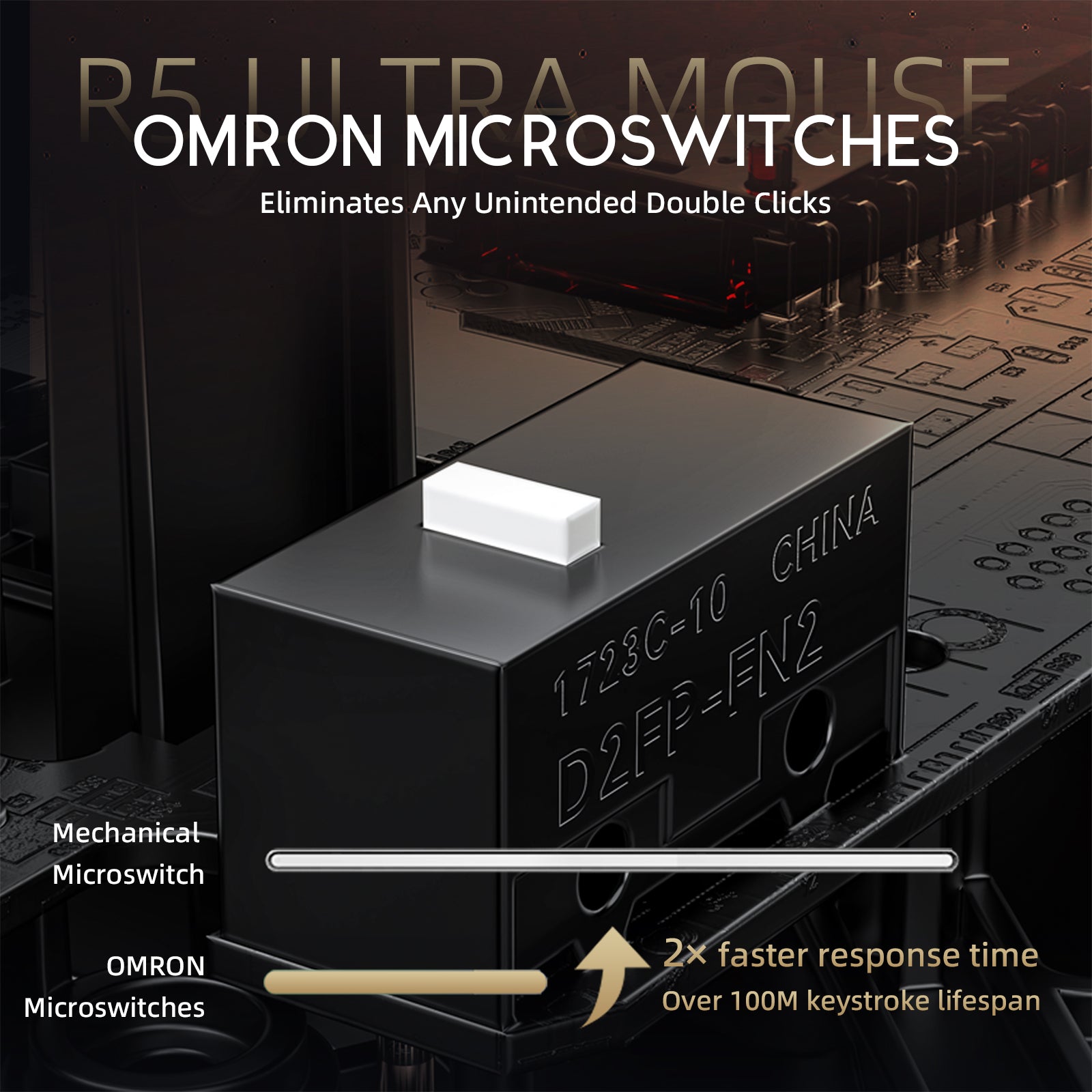 ATTACK SHARK R5 Ultra gaming mouse Omron microswitches