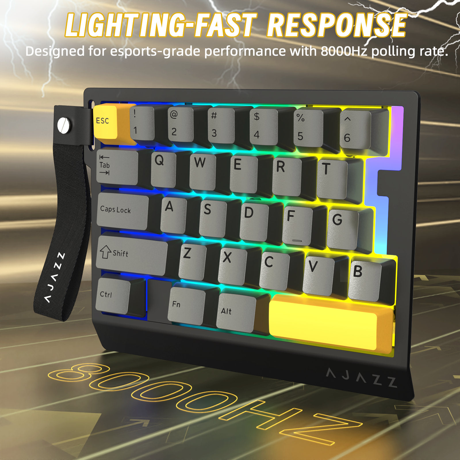 ATTACK SHARK X AJAZZ AK029 Wired One-Handed Gaming Keyboard