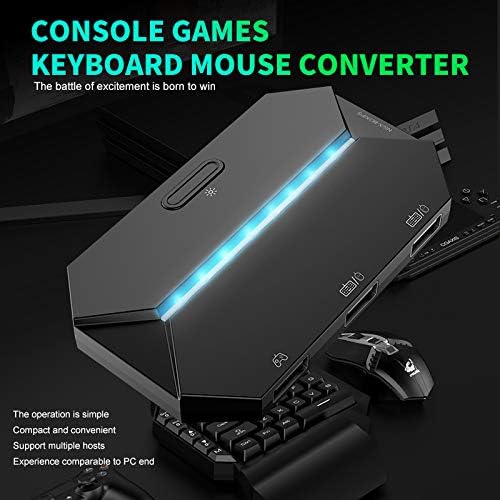 G6L Gaming Converter with USB ports for keyboard and mouse, highlighting RGB lighting.