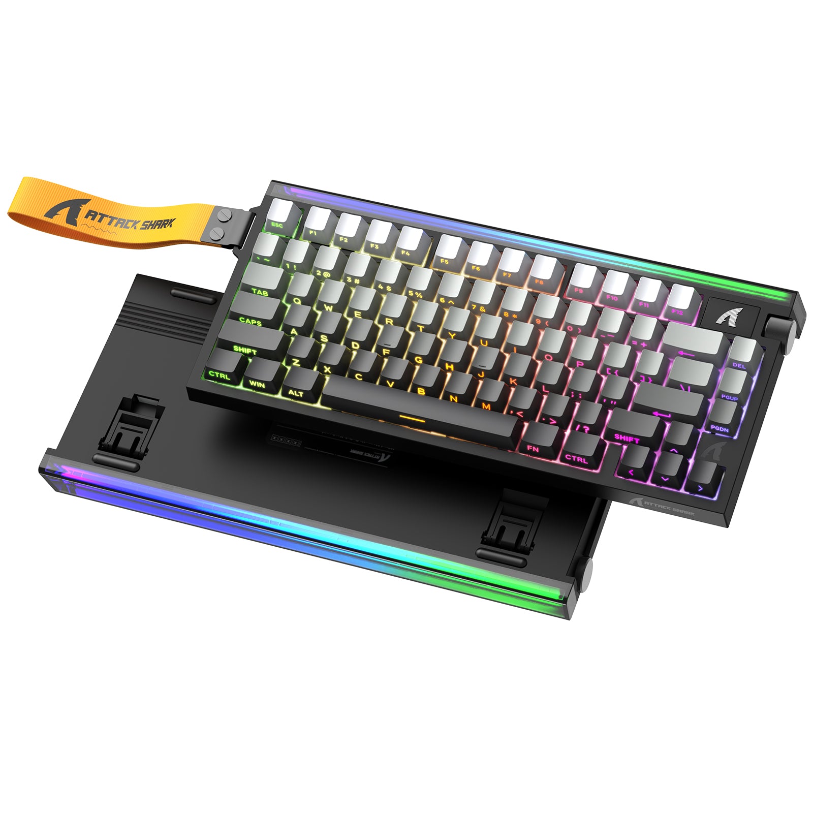 ATTACK SHARK R85 HE Rapid Trigger Tastatur Magnetischer Schalter mit Custom Lightbox