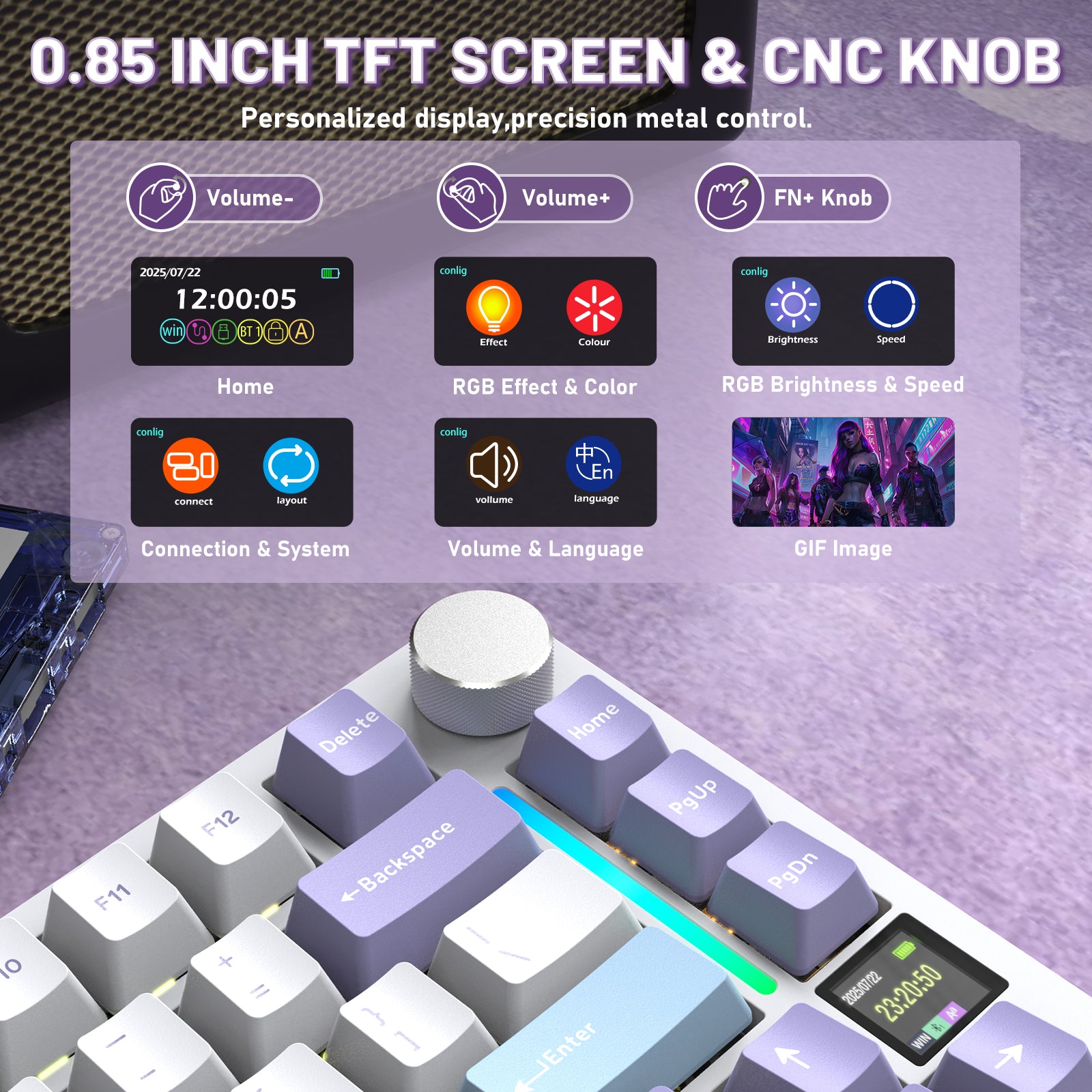 ATTACK SHARK X820ULTRA Mechanische Tastatur mit C01ULTRA Spiralkabel