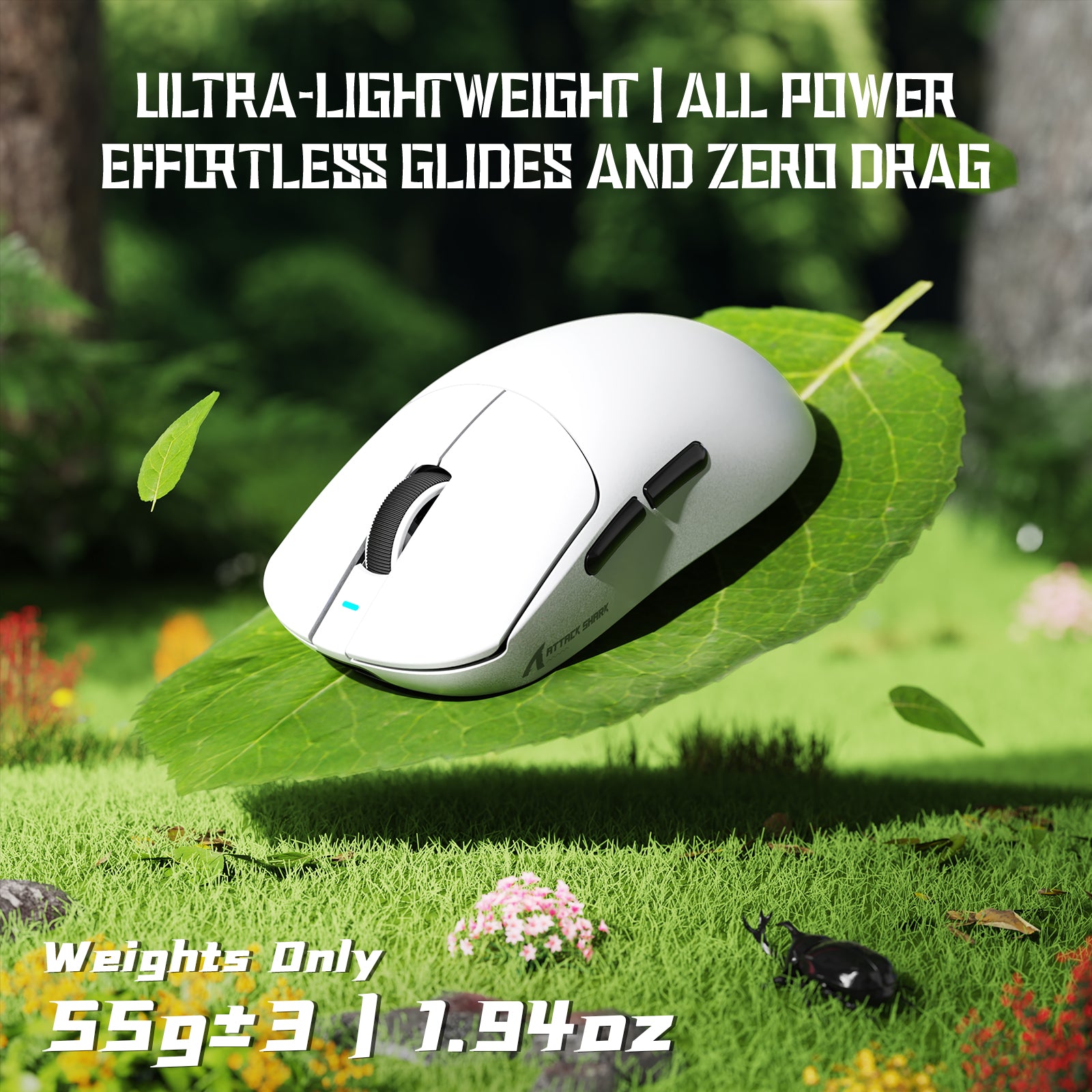 ATTACK SHARK X8SE Tri-mode Wireless Gaming Mouse 25000 DPI Ultra Lightweight