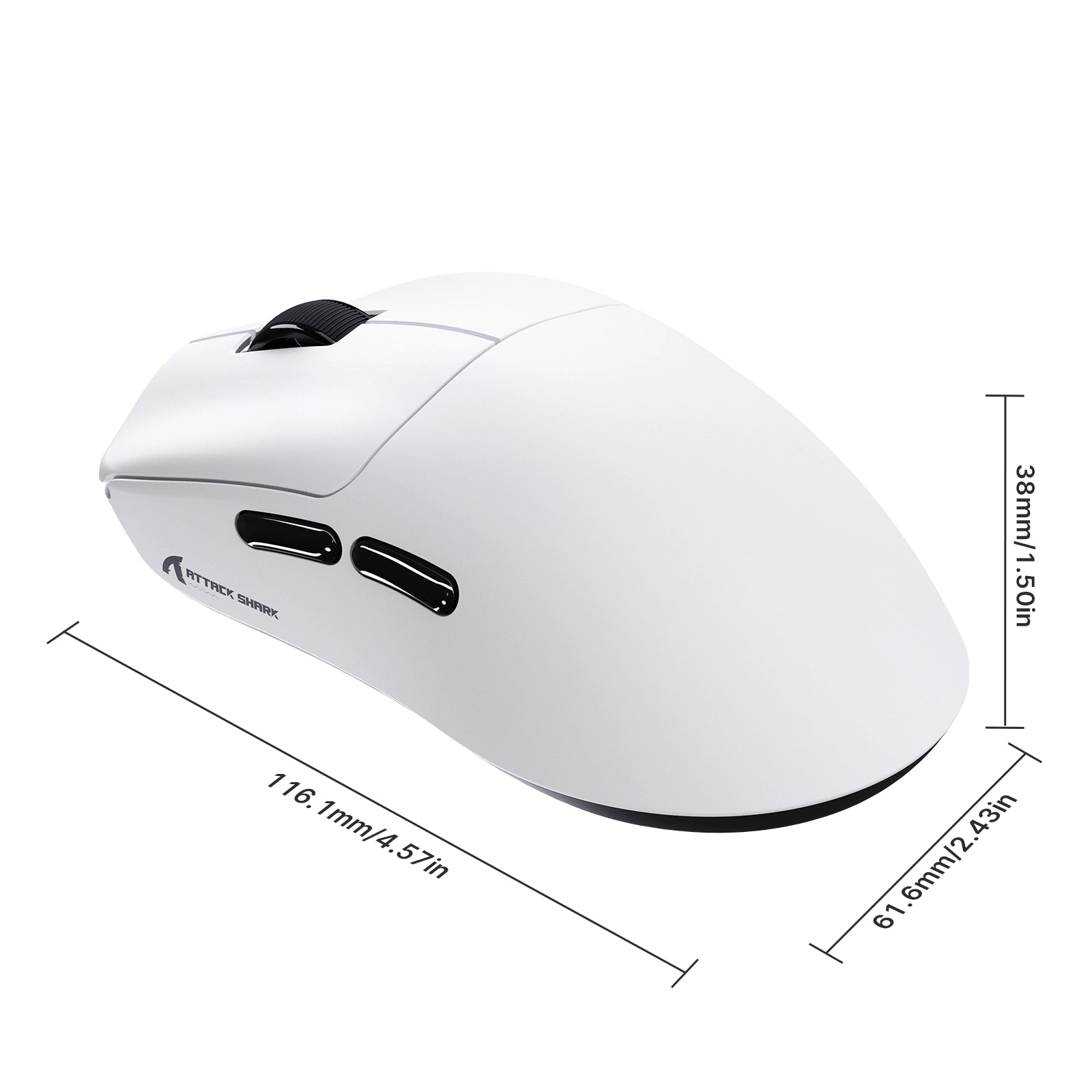 ATTACK SHARK F1 AIR 39 g kabellose Gaming-Maus mit PAW3955MAX