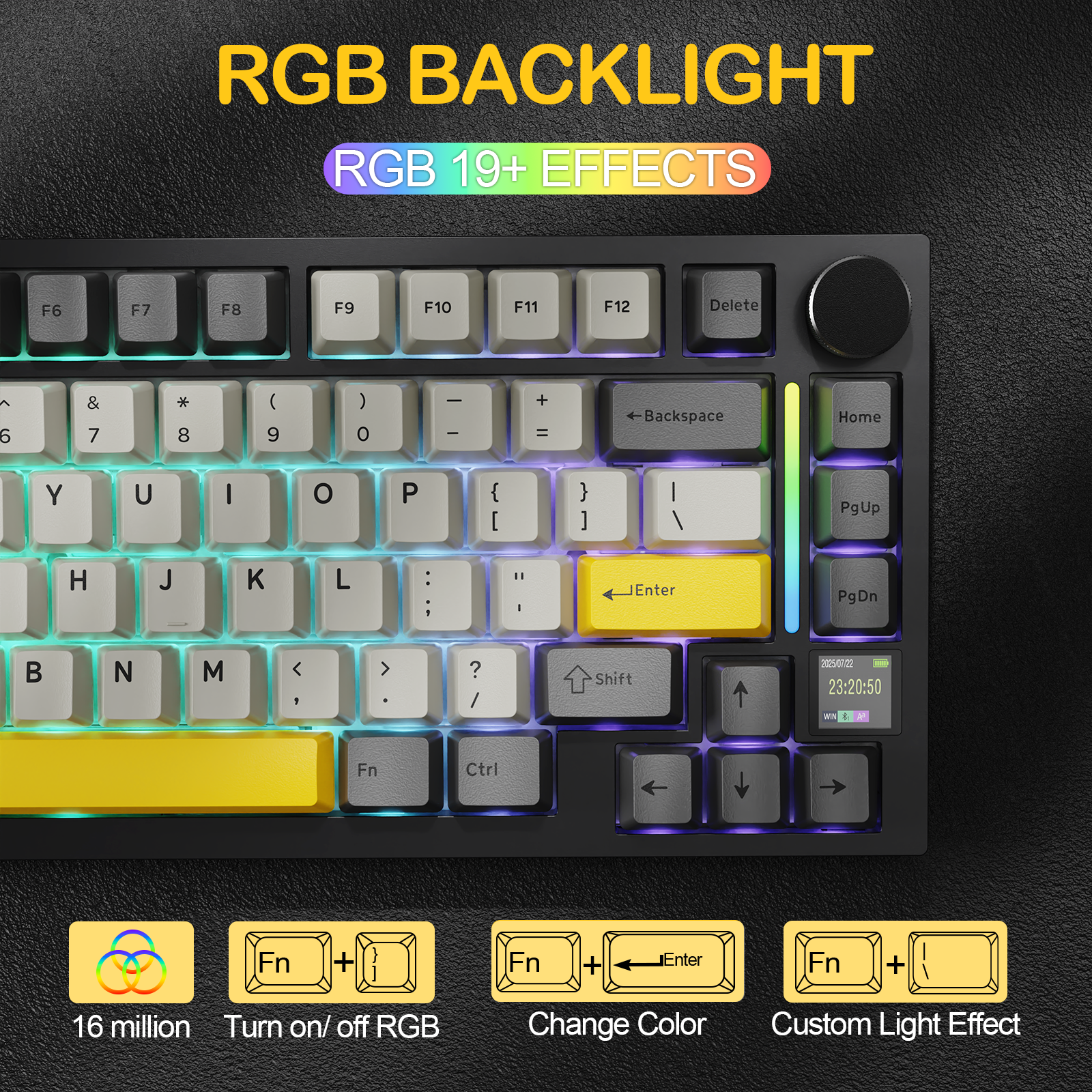 ATTACK SHARK X820Ultra Tri-Mode-Dichtungs-Mechanische Tastatur