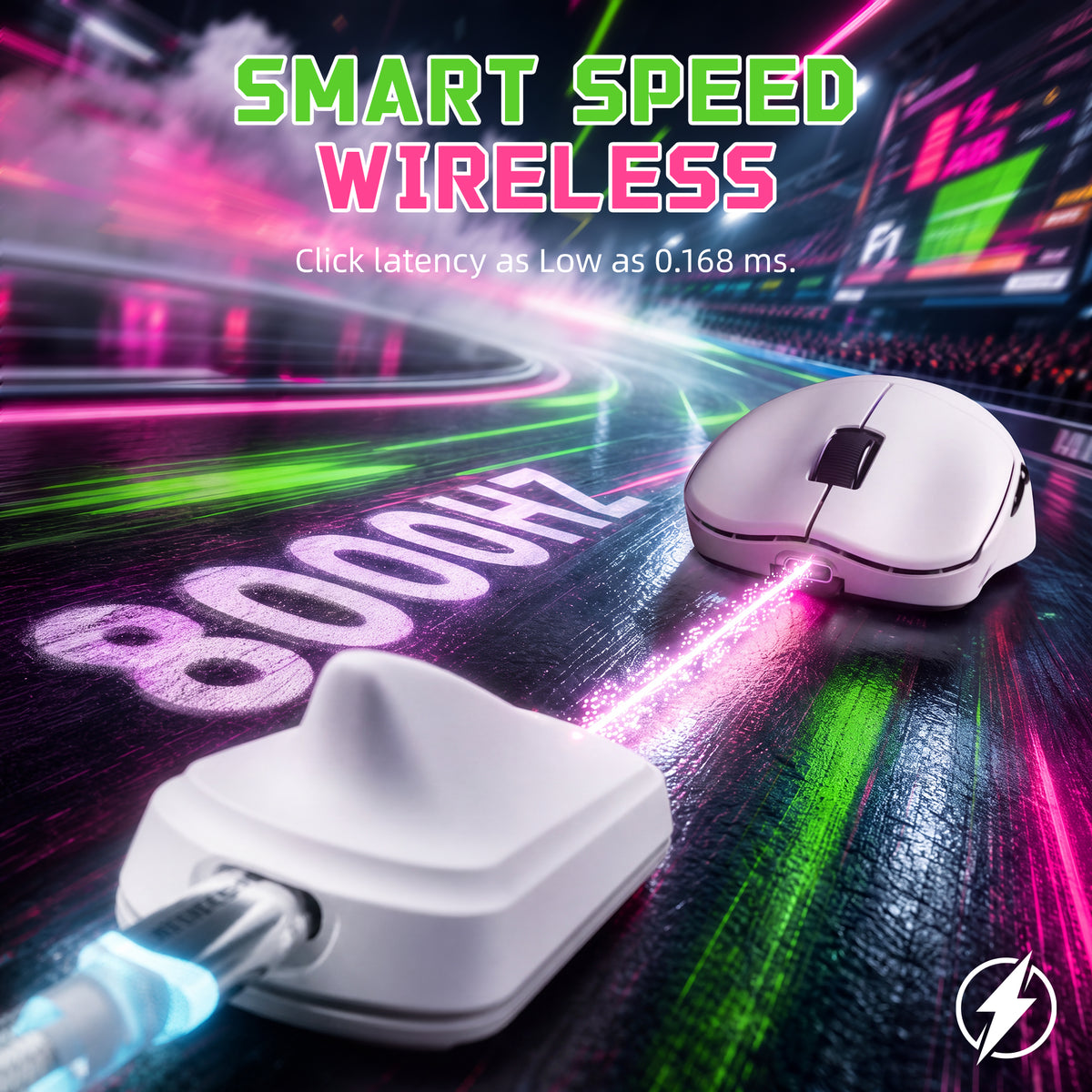 ATTACK SHARK F1 AIR 39g kabellose Gaming-Maus mit PAW3955MAX und C06 Ultra-Kabel