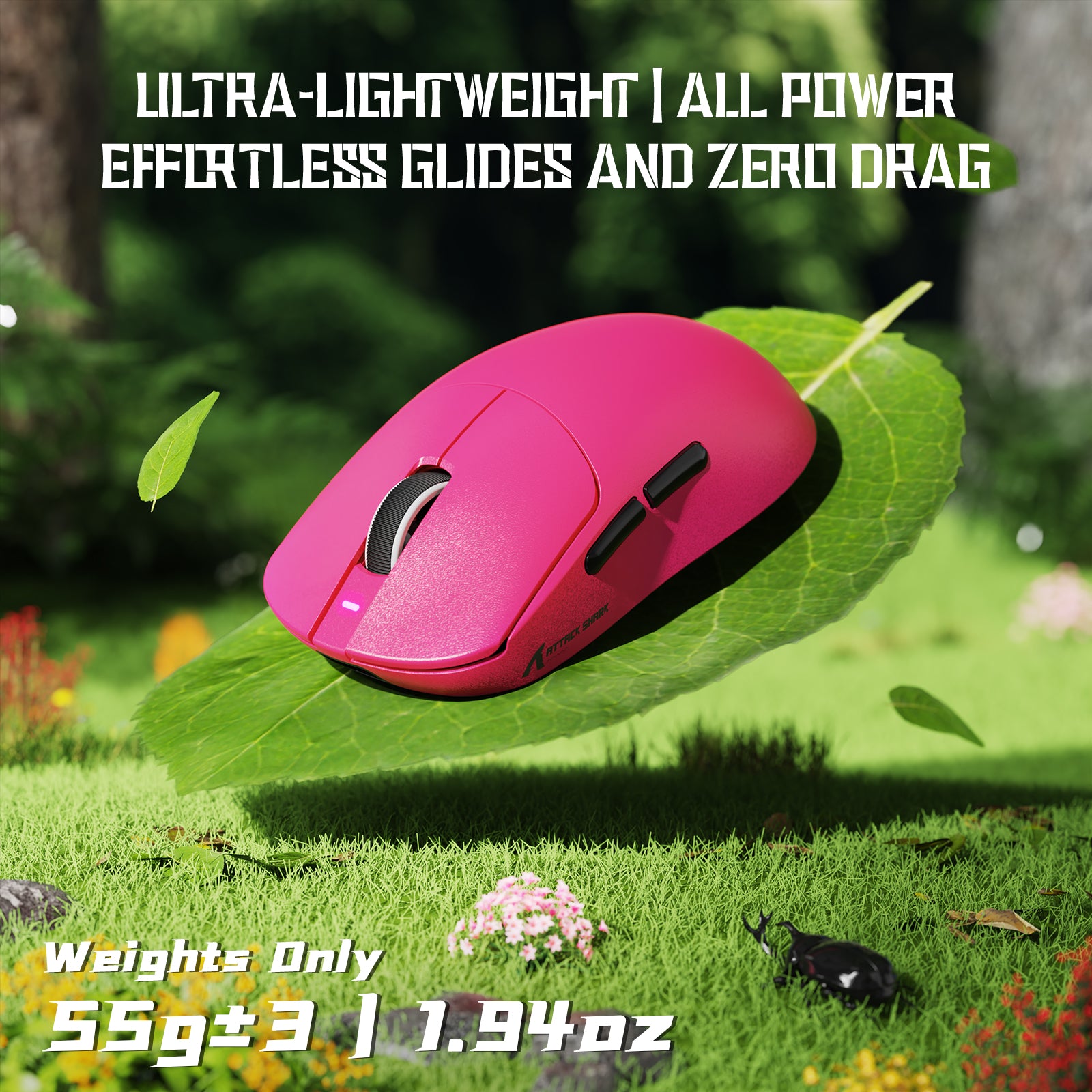 ATTACK SHARK X8SE Tri-mode Wireless Gaming Mouse 25000 DPI Ultra Lightweight