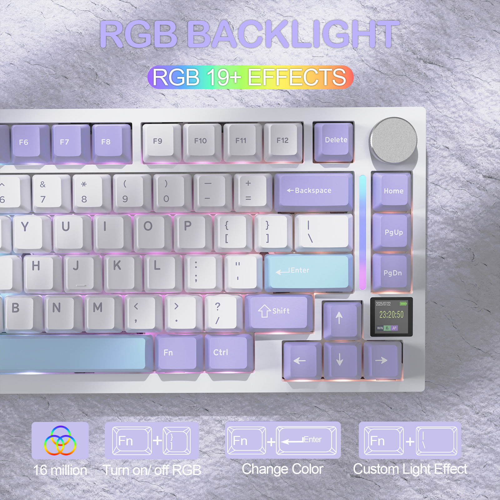 ATTACK SHARK X820Ultra Tri-Mode-Dichtungs-Mechanische Tastatur