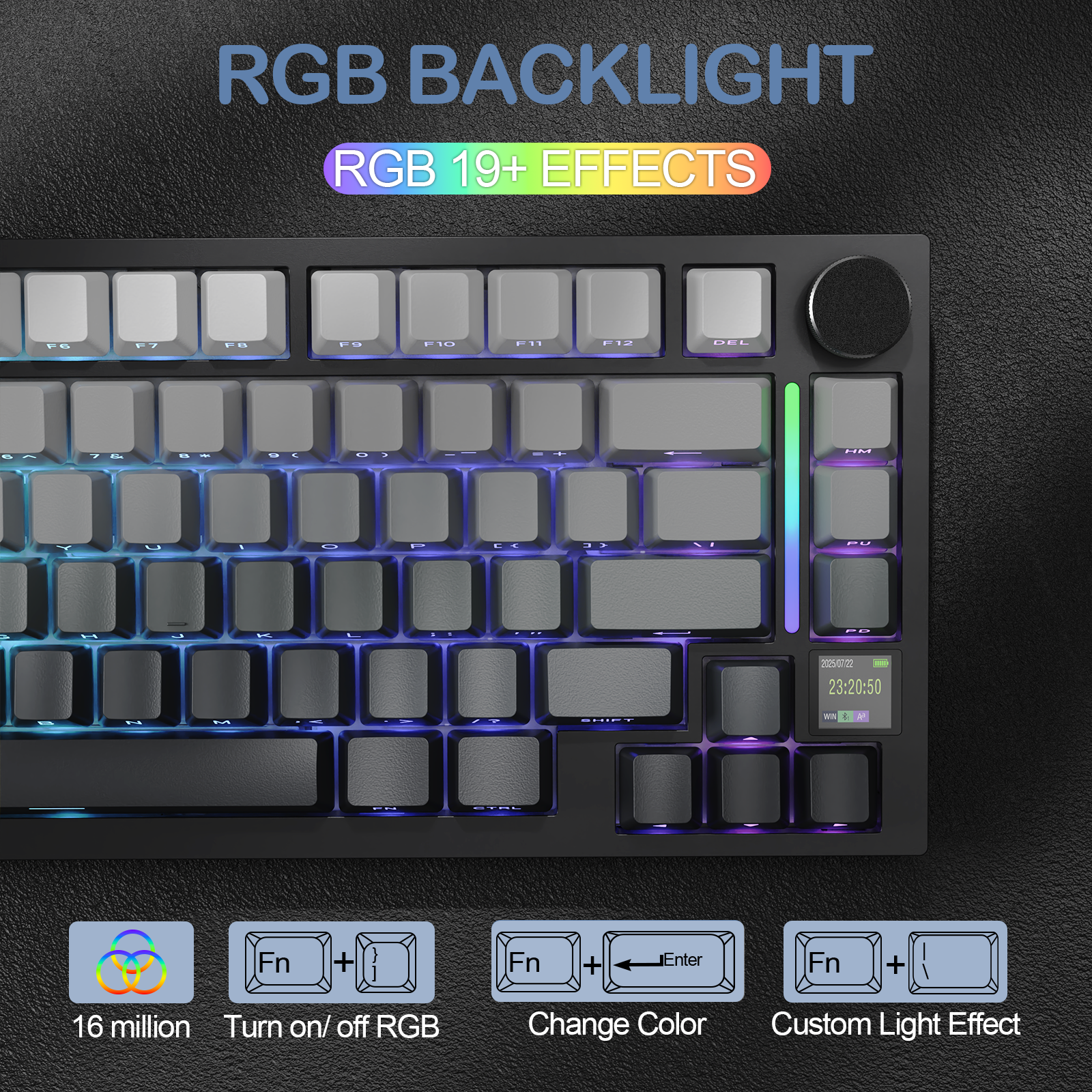 ATTACK SHARK X820Ultra Tri-Mode-Dichtungs-Mechanische Tastatur