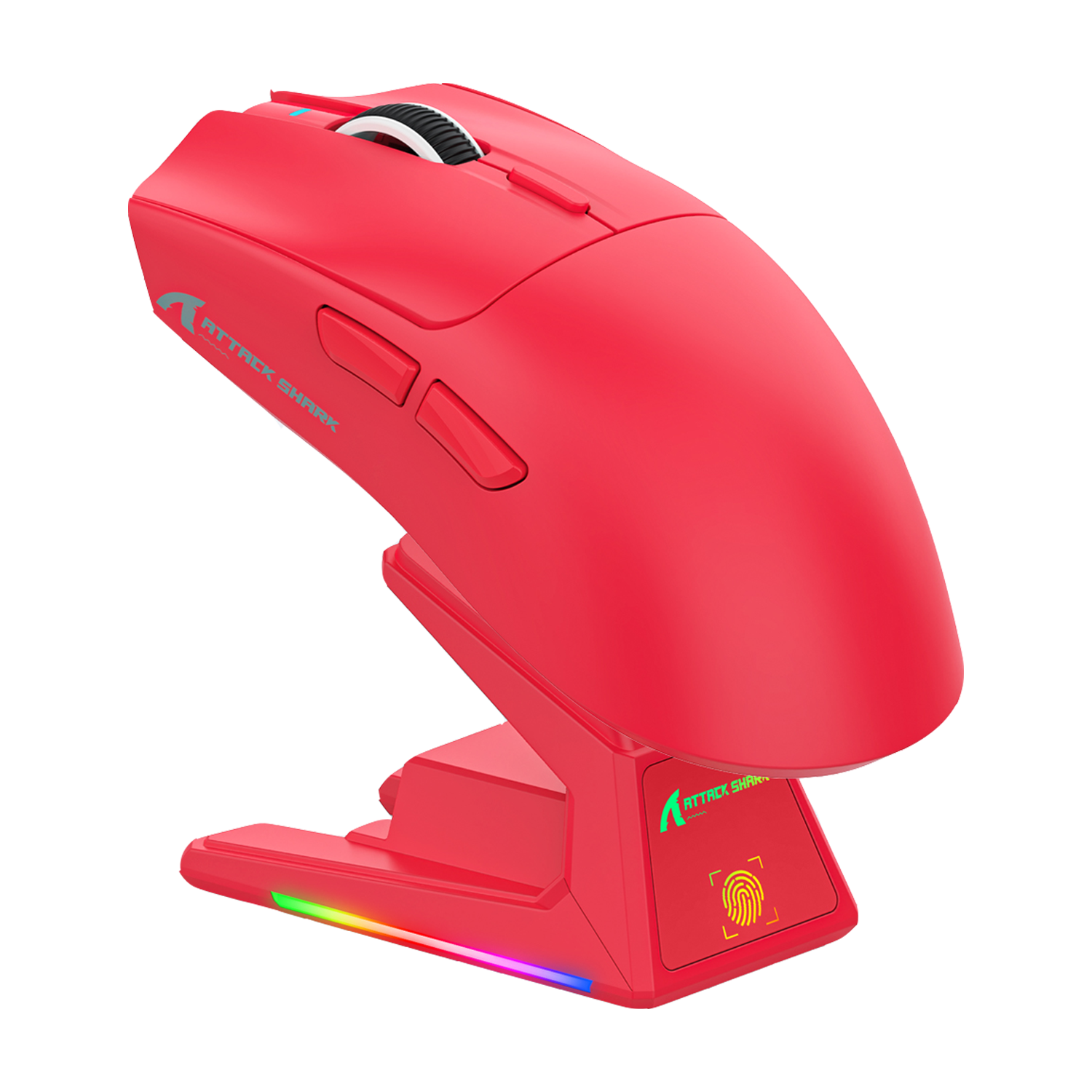 ATTACK SHARK X1 Tri-Mode-Gaming-Maus mit Touchpad RGB-Ladedock PAW3395PRO-Sensor