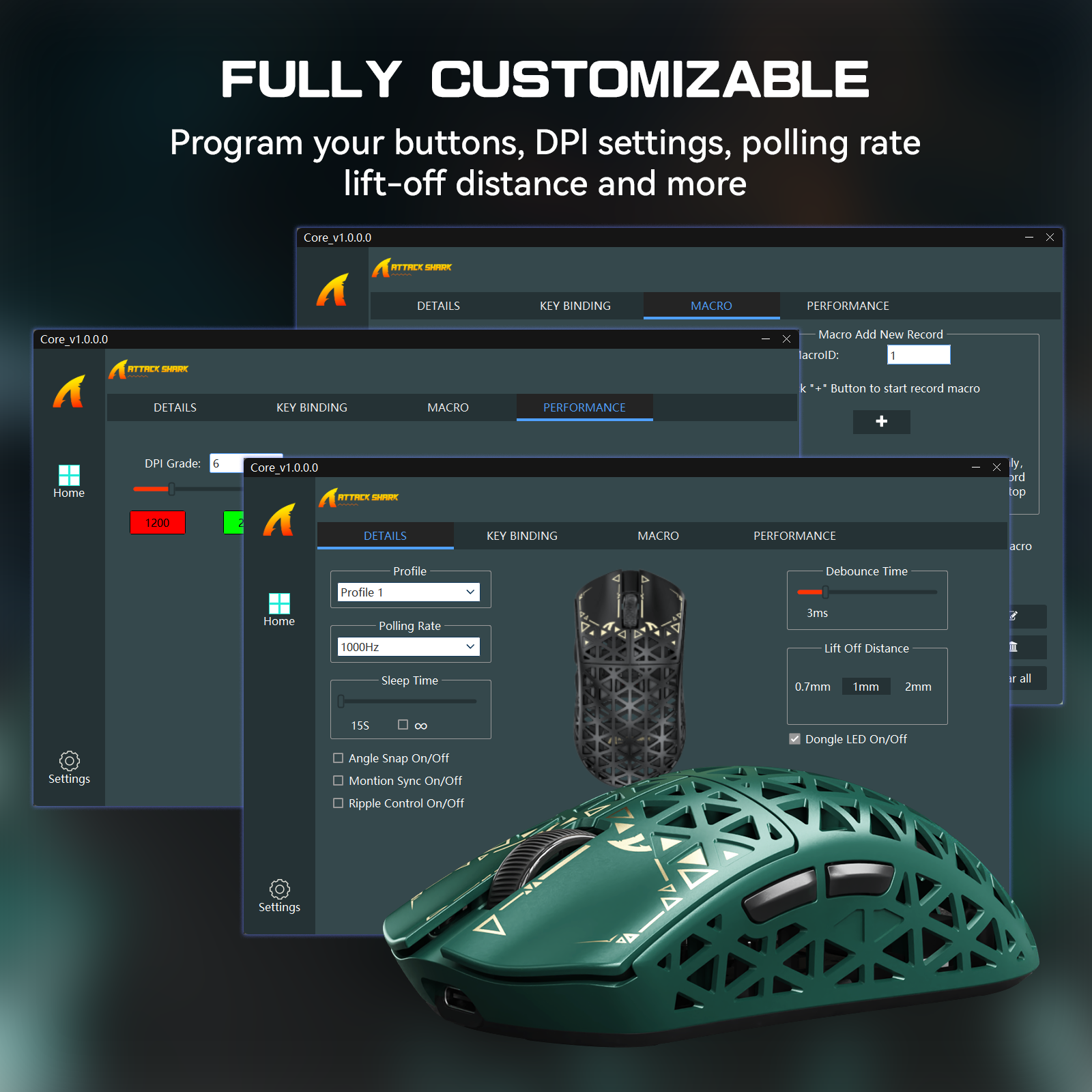 ATTACK SHARK R5 ULTRA Carbonfaser Kabellose 8K PAW3950MAX Gaming-Maus