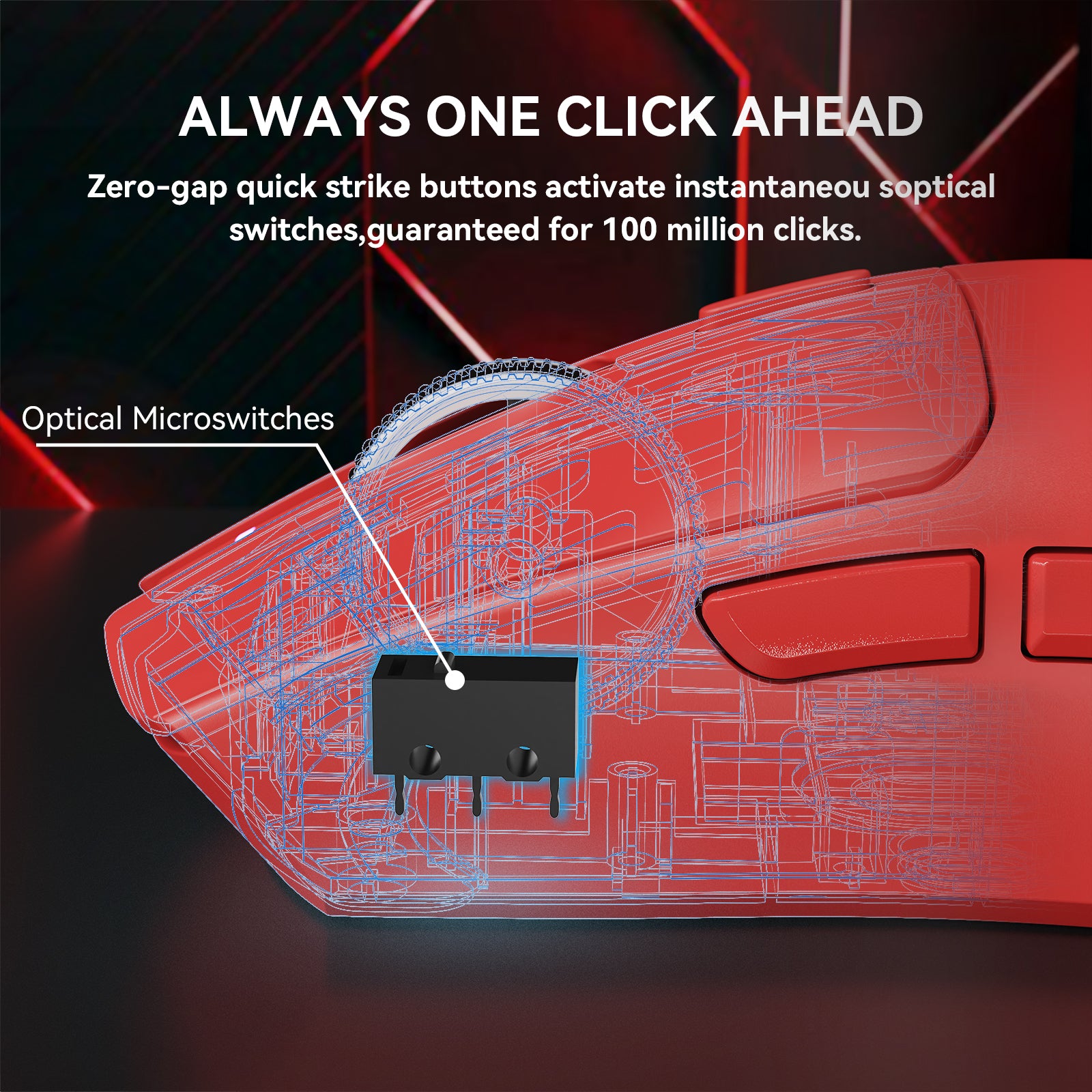 ATTACK SHARK X1 Tri-Mode-Gaming-Maus mit Touchpad RGB-Ladedock PAW3395PRO-Sensor