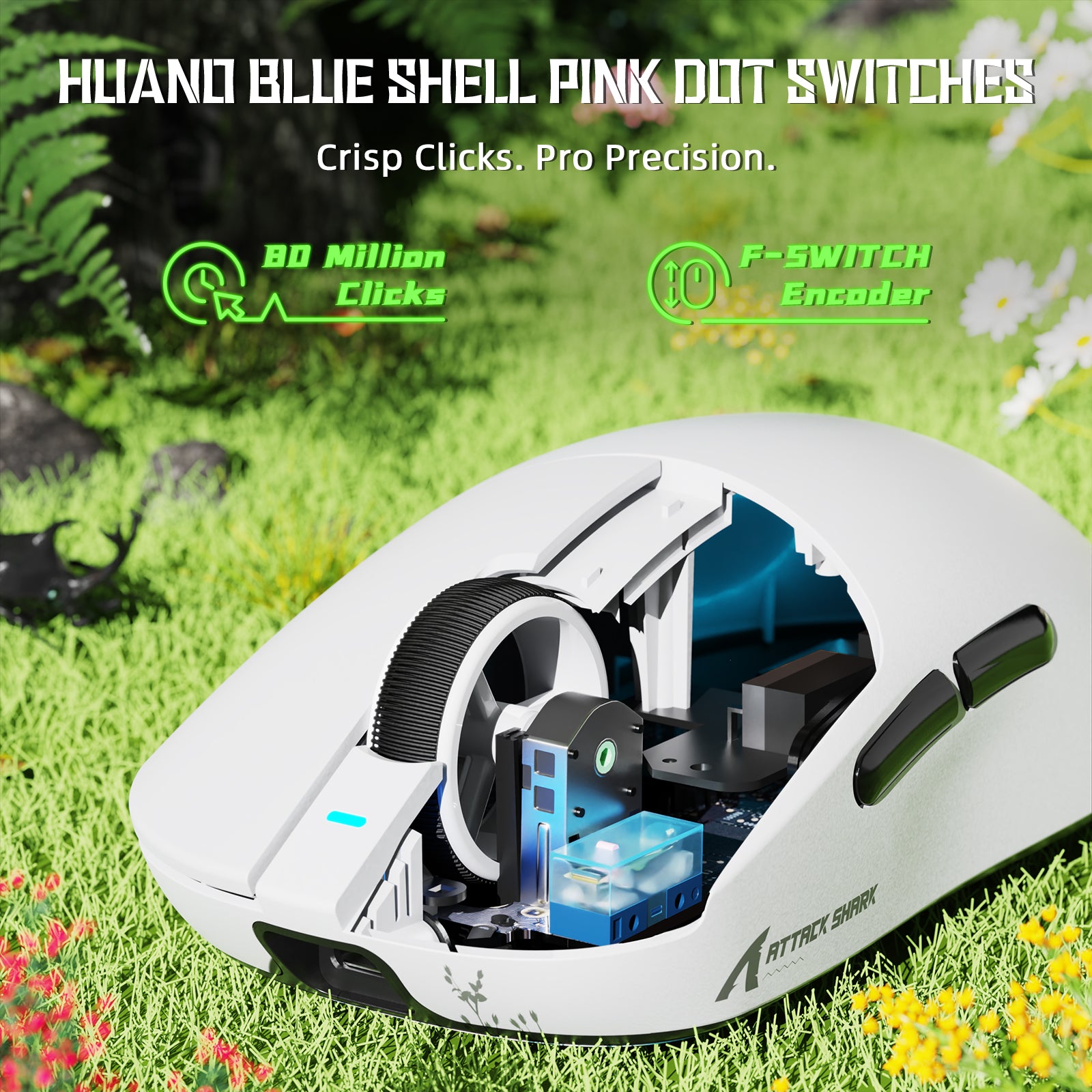ATTACK SHARK X8SE Tri-mode Wireless Gaming Mouse 25000 DPI Ultra Lightweight