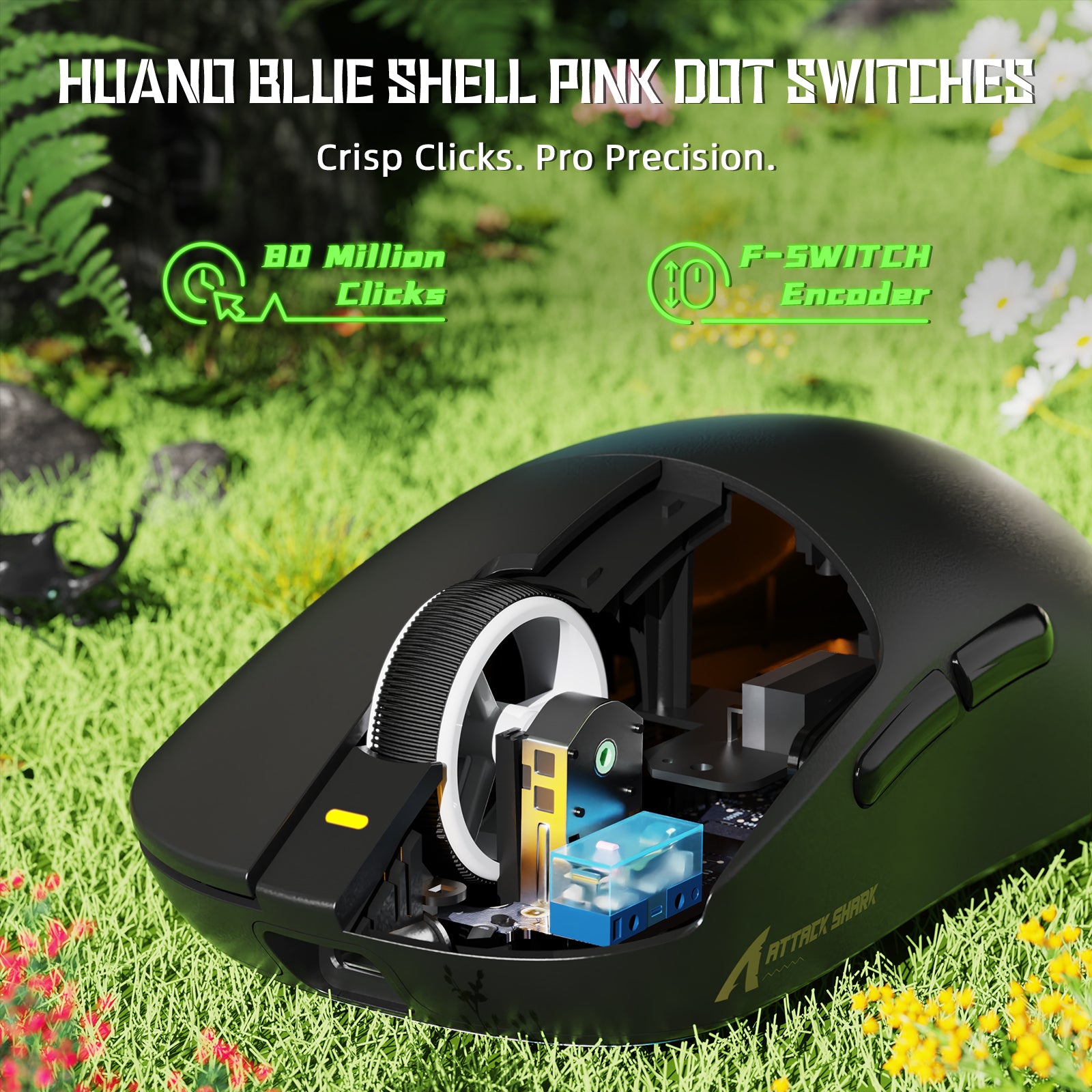 ATTACK SHARK X8SE Tri-mode Wireless Gaming Mouse 25000 DPI Ultra Lightweight